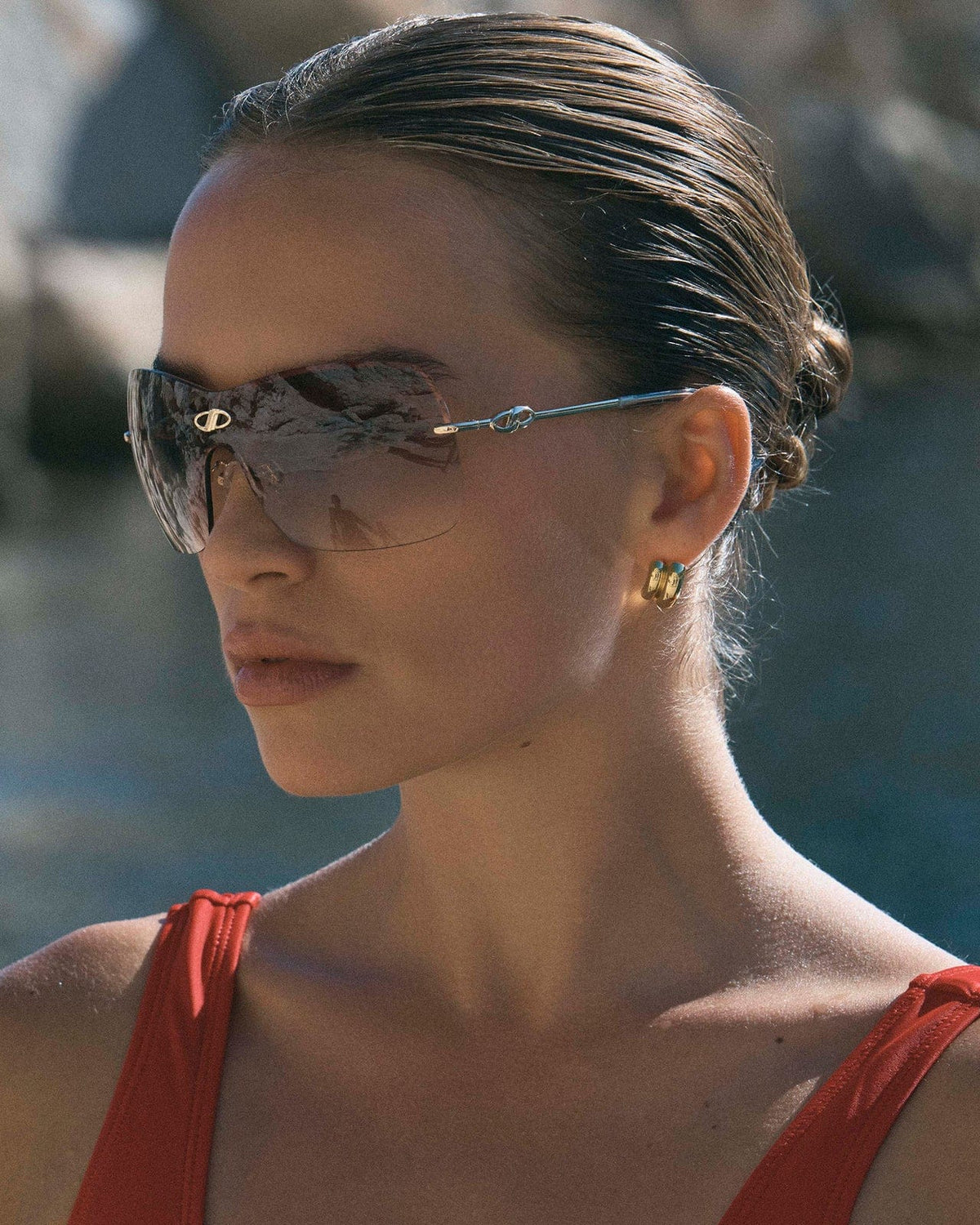 Le Specs Le Specs Parallel Universe - Gold LSP2627942 Le Specs Parellel Universe - Gold Splash Swimwear Sunnies 9324976445742