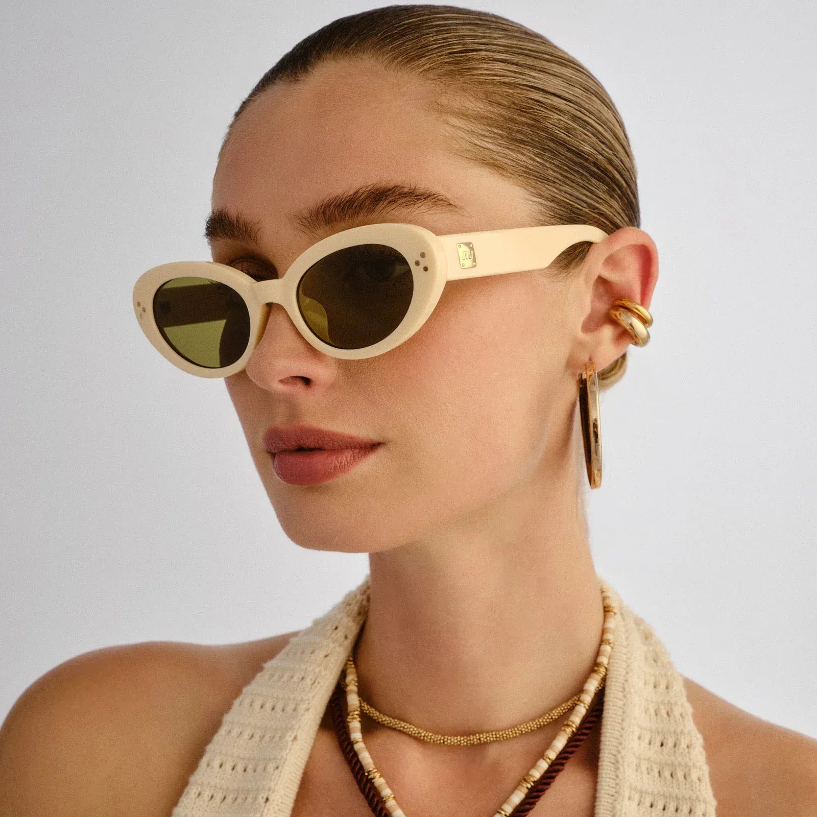 Le Specs Le Specs Tootsie + Sunnies - Off White LWF2652307 Le Specs Tootsie + Sunnies - Off White Splash Swimwear Sunnies 9324976437808