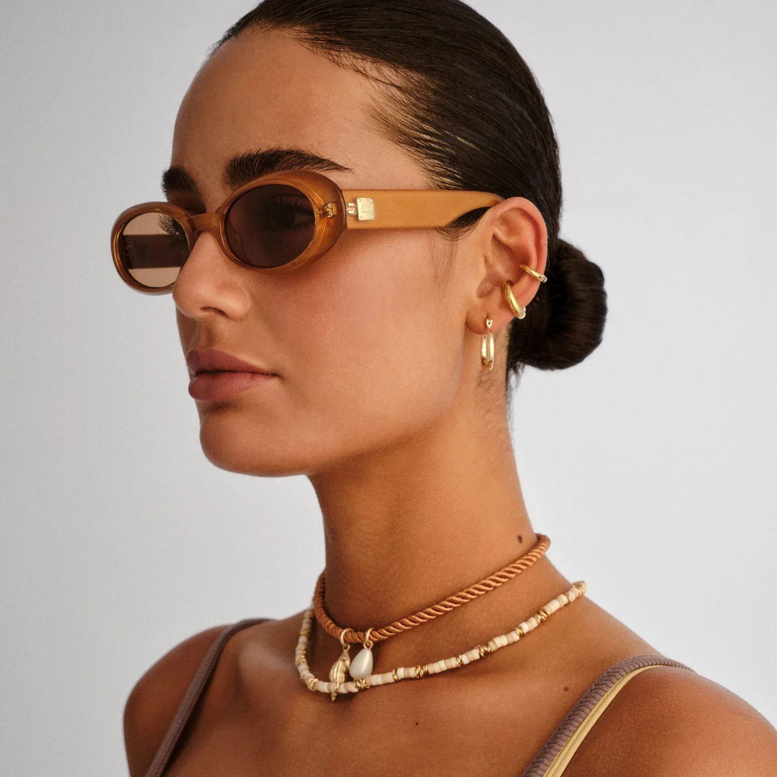 Le Specs Le Specs Work It! Gold Pearl LSP2652345 Le Specs Work It! Gold Pearl Splash Swimwear Sunnies 9324976438171