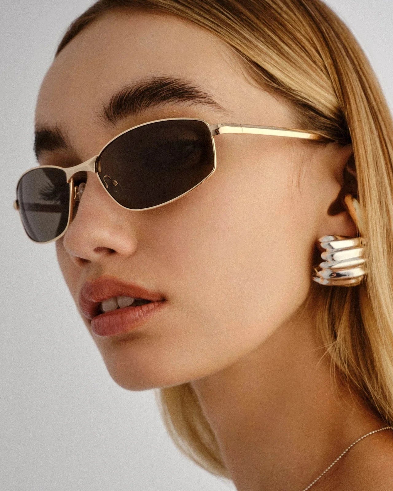 Le Specs Star Beam Sunnies - Bright Gold Khaki Mono LSP2552280 Le Specs Star Beam - Bright Gold Khaki Mono Splash Swimwear Sunnies 9324976436085