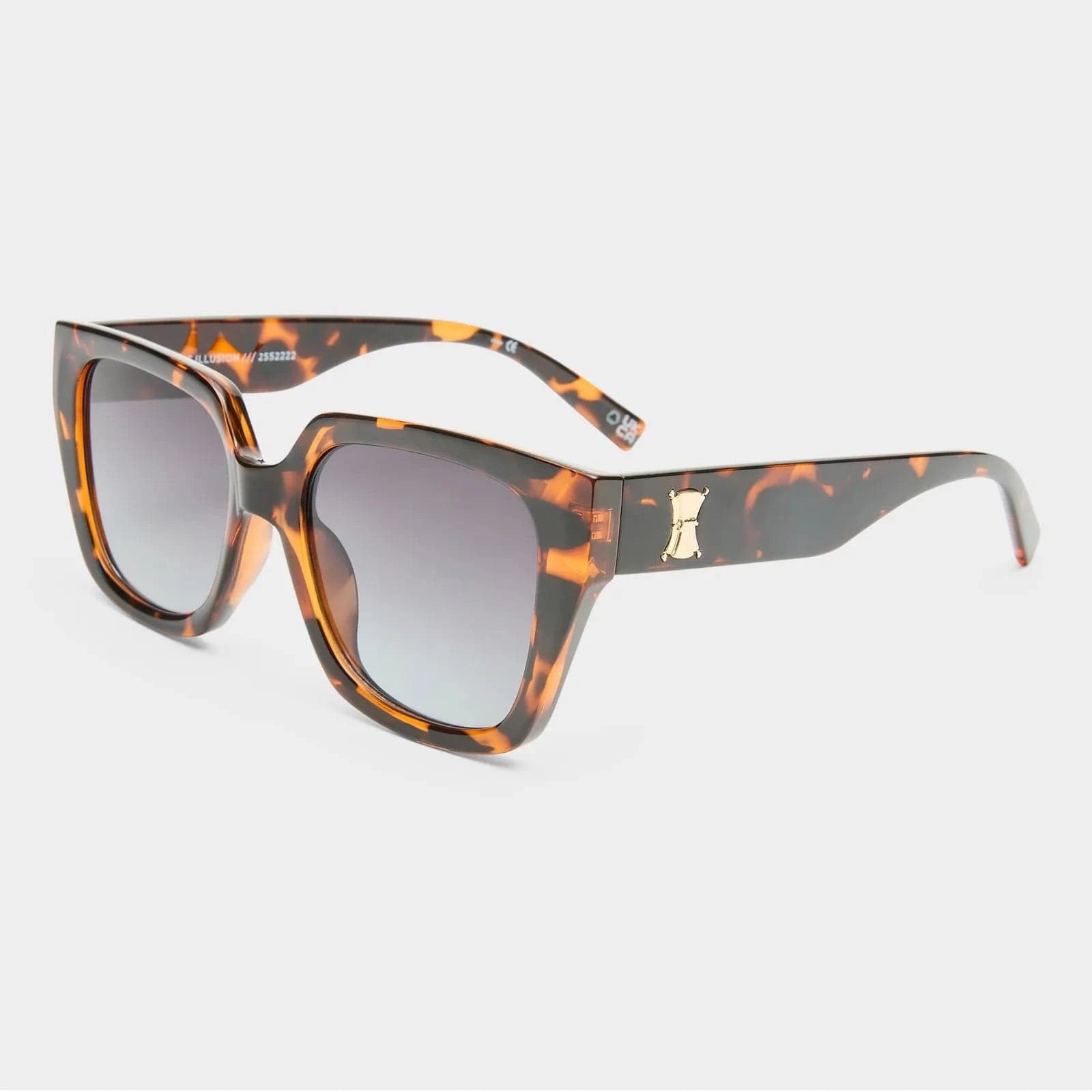 Le Specs The Illusion Sunnies - Tort LSP2552220 Le Specs Lunita Sunnies - Tort Smokey Brown Splash Swimwear Sunnies 9324976430793