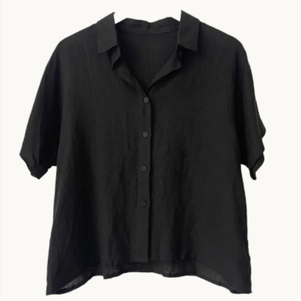 Little Lies Bronte Shirt Bronte Shirt Splash Swimwear Shirts Black / 8 1000027357