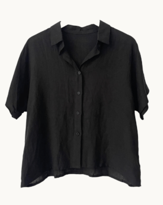 Little Lies Bronte Shirt Bronte Shirt Splash Swimwear Shirts Black / 8 1000027357