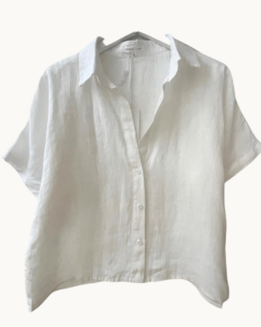 Little Lies Bronte Shirt Bronte Shirt Splash Swimwear Shirts White / 8 1000027361