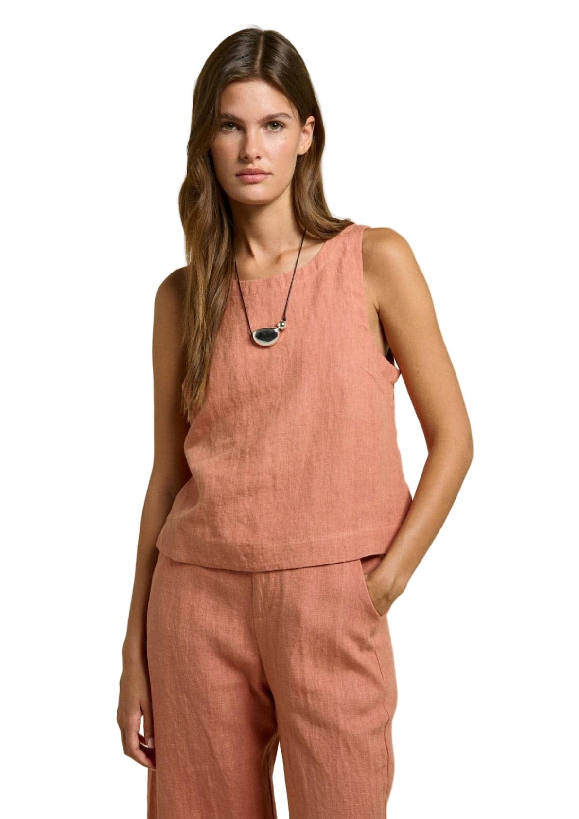 Little Lies Jude Top R24090501 Jude Top Splash Swimwear Tops Coral / 8 1000028843