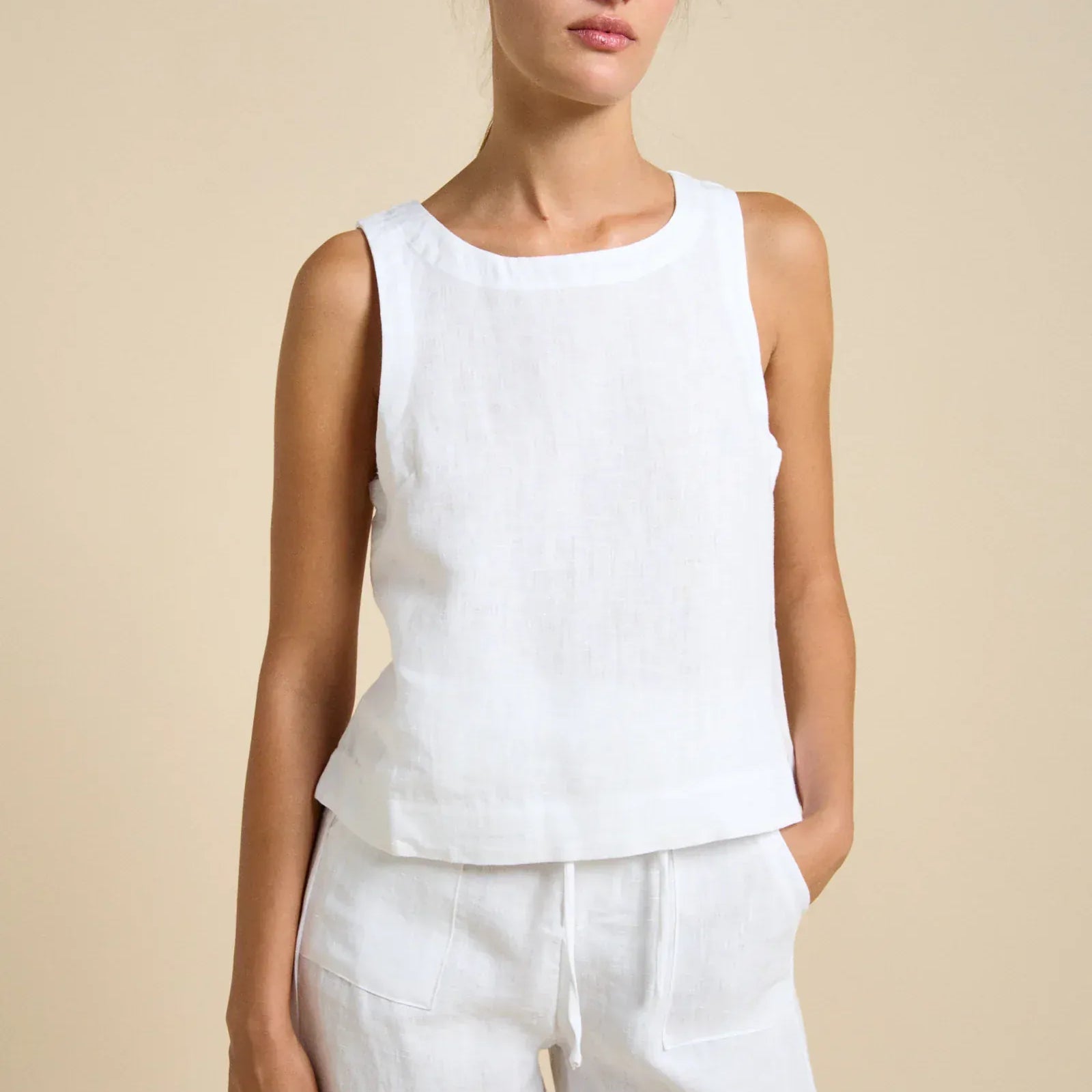 Little Lies Little Lies Jude Top R24090501 Little Lies Jude Top Splash Swimwear Tops White / 8 1000029898