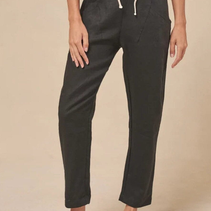 Little Lies Little Lies Luxe Pants S19070401 Little Lies Luxe Pants Splash Swimwear Womens Pants Black / 8 1000029833