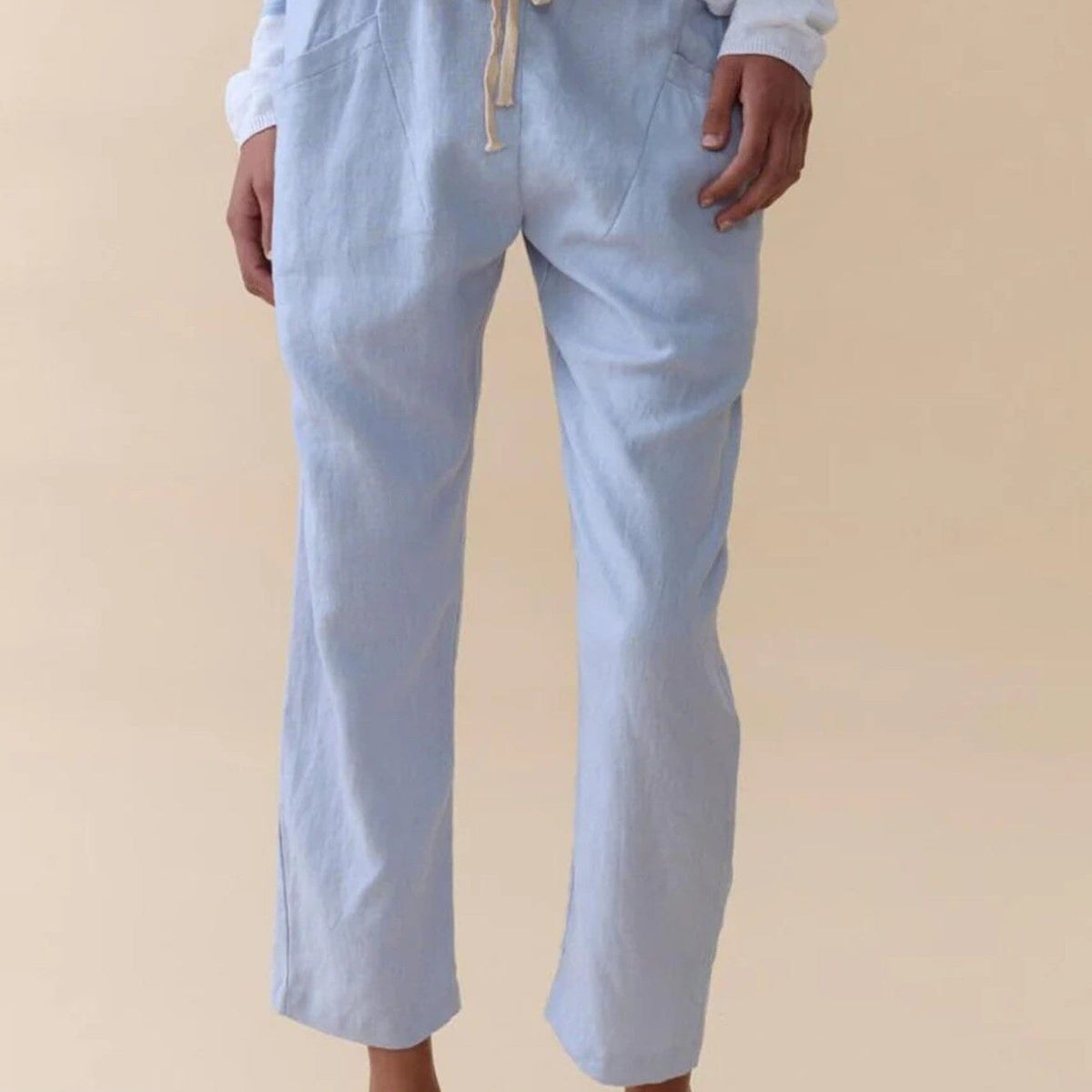 Little Lies Little Lies Luxe Pants S19070401 Little Lies Luxe Pants Splash Swimwear Womens Pants Chambray / 8 1000033127