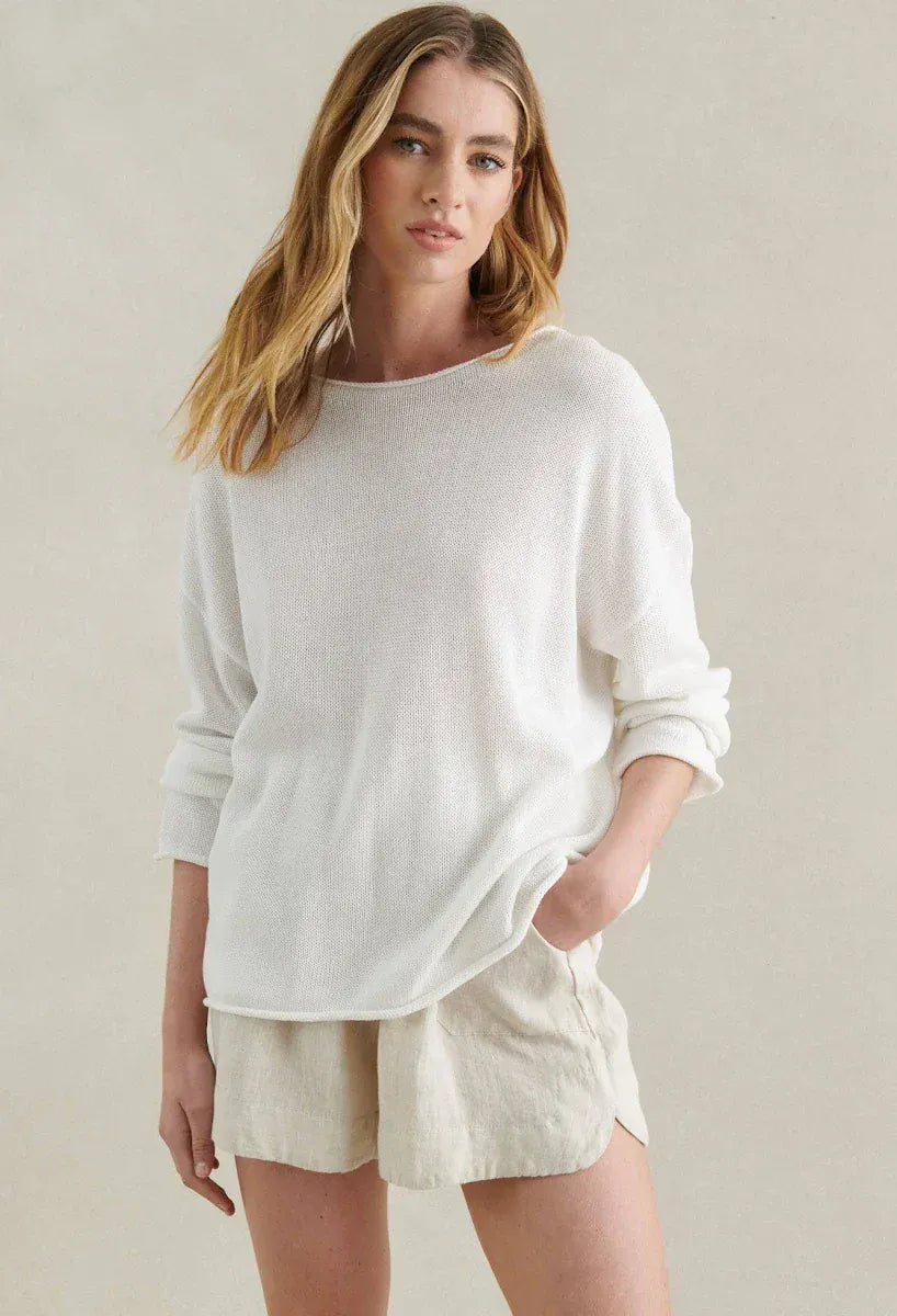 Little Lies Little Lies Spring Knit K23062604 Little Lies Spring Knit Splash Swimwear Tops White / S/M 1000029906