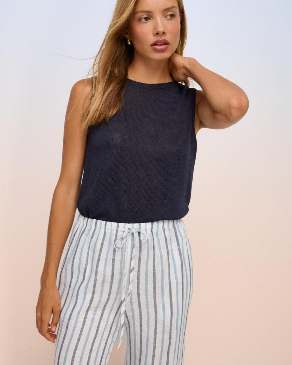 Little Lies Little Lies Spring Tank K23062605 Little Lies Spring Tank Splash Swimwear Tops Navy / S/M 1000028830