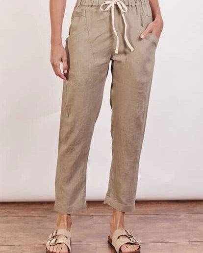 Little Lies Luxe Pants S19070401 Little Lies Luxe Pants Splash Swimwear Light Khaki / 8 1000019142