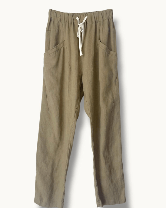 Little Lies Luxe Pants S19070401 Little Lies Luxe Pants Splash Swimwear Walnut / 8 1000024829