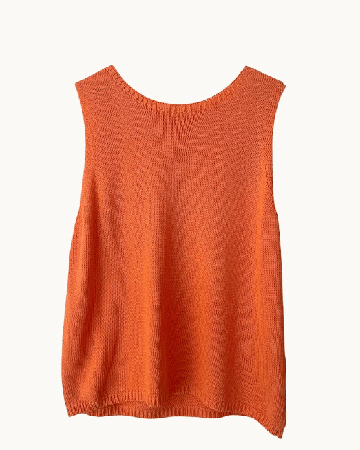 Little Lies Spring Tank - Orange Spring Tank - Orange Splash Swimwear Tops