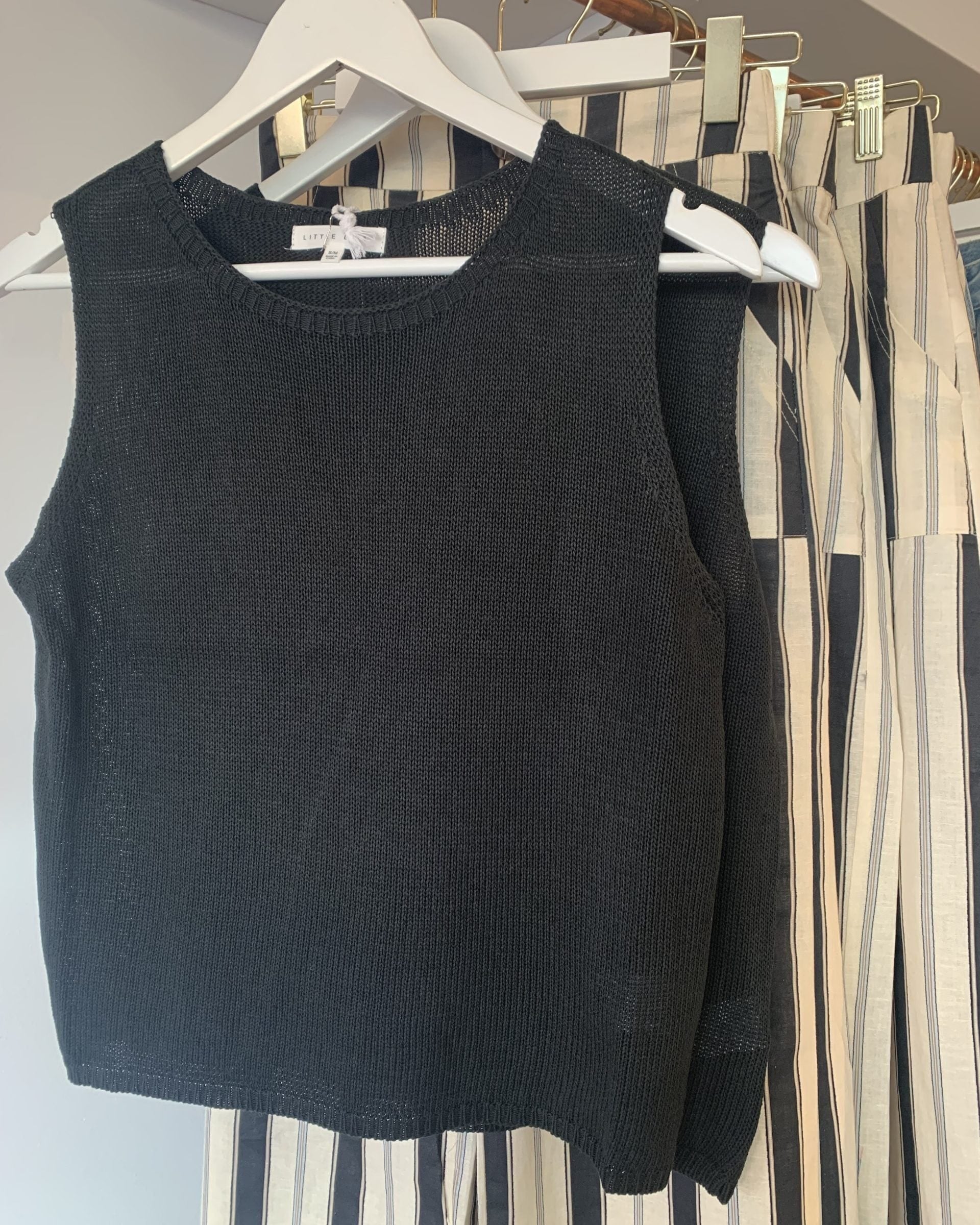 Little Lies Spring Tank K23062605 Spring Tank Splash Swimwear Tops Black / S/M 1000021815