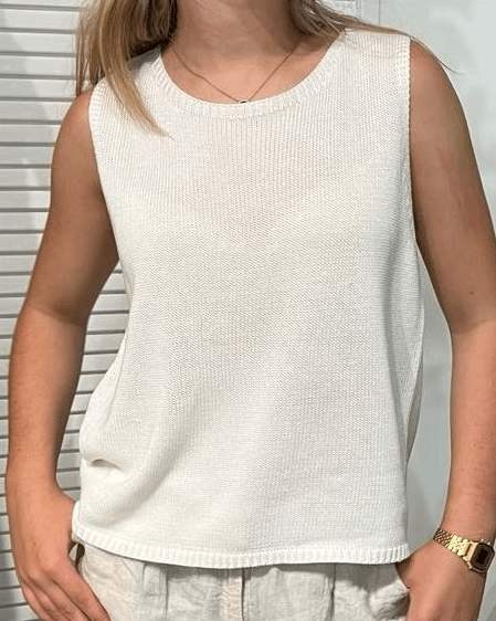 Little Lies Tops K23062605 White / S/M Spring Tank