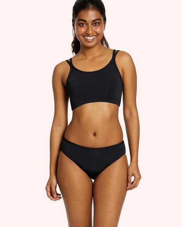 Love Luna First Period Swim Bikini - Black First Period Swim Bikini - Black Splash Swimwear Bikini Bottoms