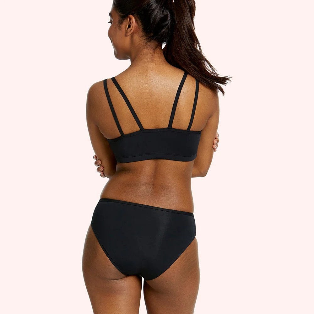 Love Luna First Period Swim Bikini - Black First Period Swim Bikini - Black Splash Swimwear Bikini Bottoms