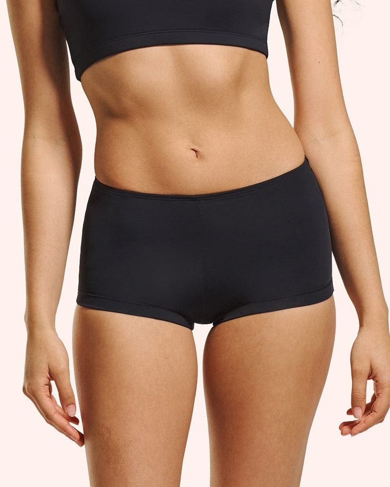 Love Luna First Period Swim Boyleg - Black First Period Swim Boyleg - Black Splash Swimwear Bikini Bottoms
