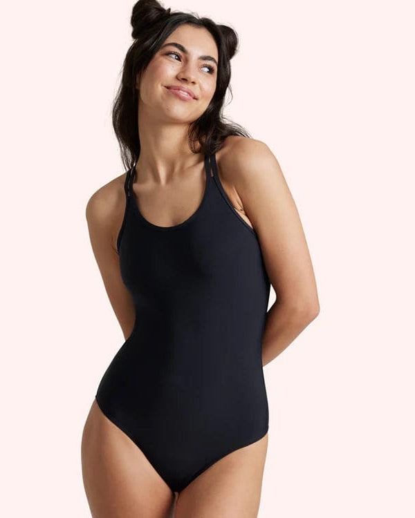 Love Luna Period Swim Tween/Teen One Piece LLSWLGPSS Splash Swimwear Swim Dress, Tankini & One Piece Black / G8/10 9335393082816