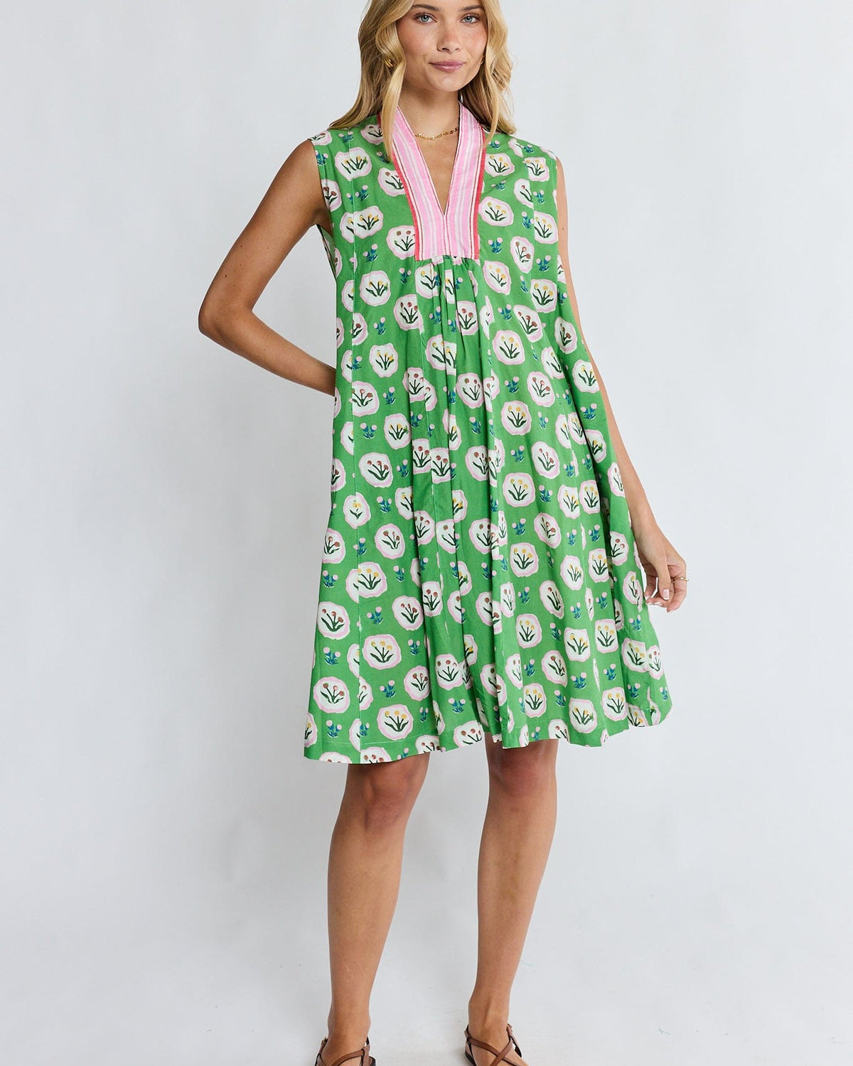 Lulalife Lulalife Beth Sundress - Fern 2X41 Lulalife Beth Sundress - Fern Splash Swimwear Dresses XS F6BETSUNFERXS