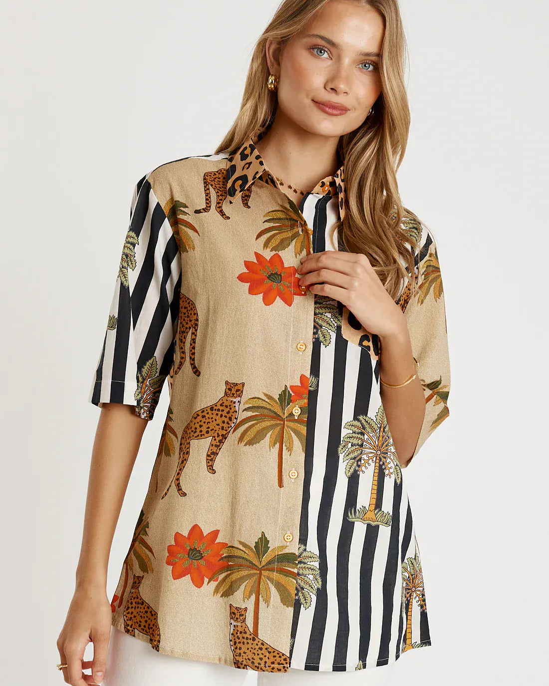 Lulalife Lulalife Congo Shirt - Natural Lulalife Congo Shirt - Natural Splash Swimwear Clothing