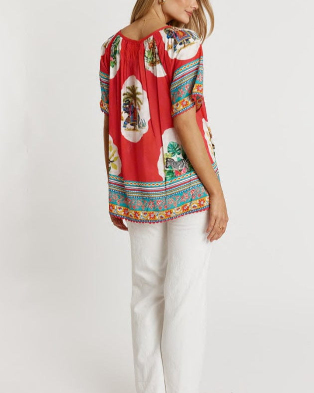 Lulalife Lulalife Cyra Top - Melon Lulalife Cyra Top - Melon Splash Swimwear Clothing