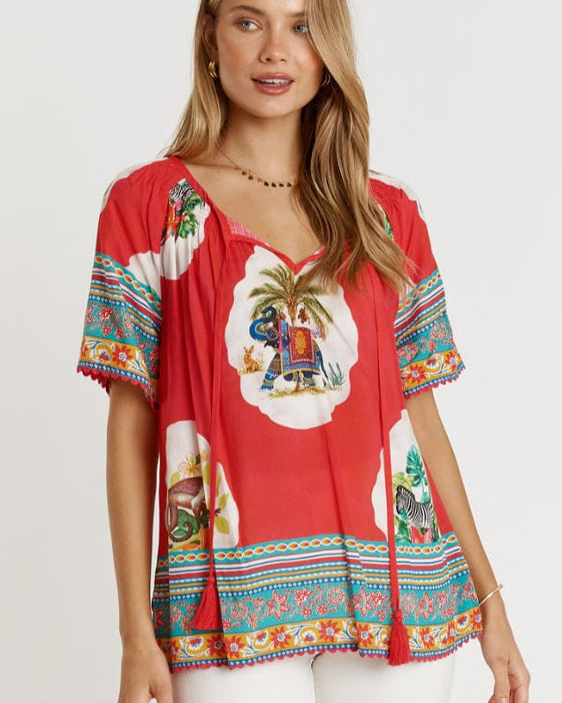 Lulalife Lulalife Cyra Top - Melon Lulalife Cyra Top - Melon Splash Swimwear Clothing