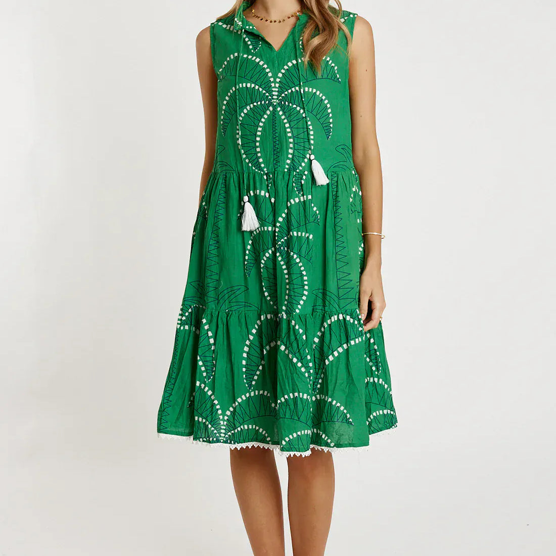 Lulalife Lulalife Idalia Sleeveless Dress Lulalife Idalia Sleeveless Dress Splash Swimwear Clothing