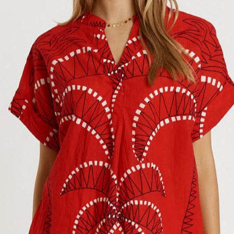 Lulalife Lulalife Idalia Top Lulalife Idalia Top Splash Swimwear Clothing Red / XS F5IDATOPREDXS