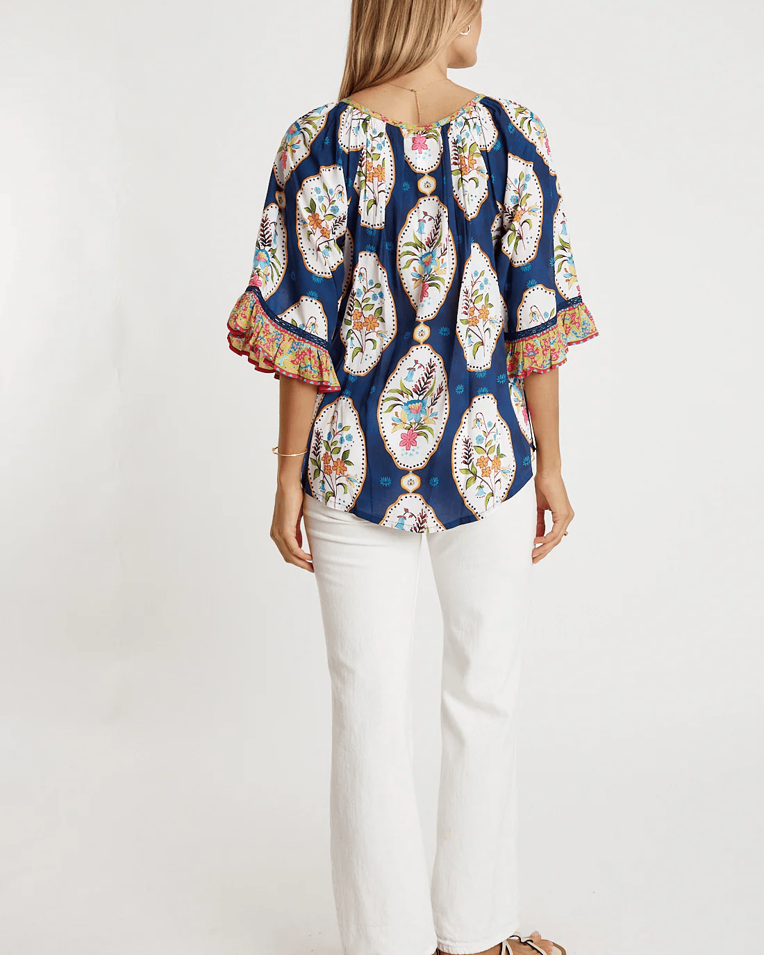 Lulalife Lulalife Imogen Top- Navy Lulalife Imogen Top- Navy Splash Swimwear Clothing