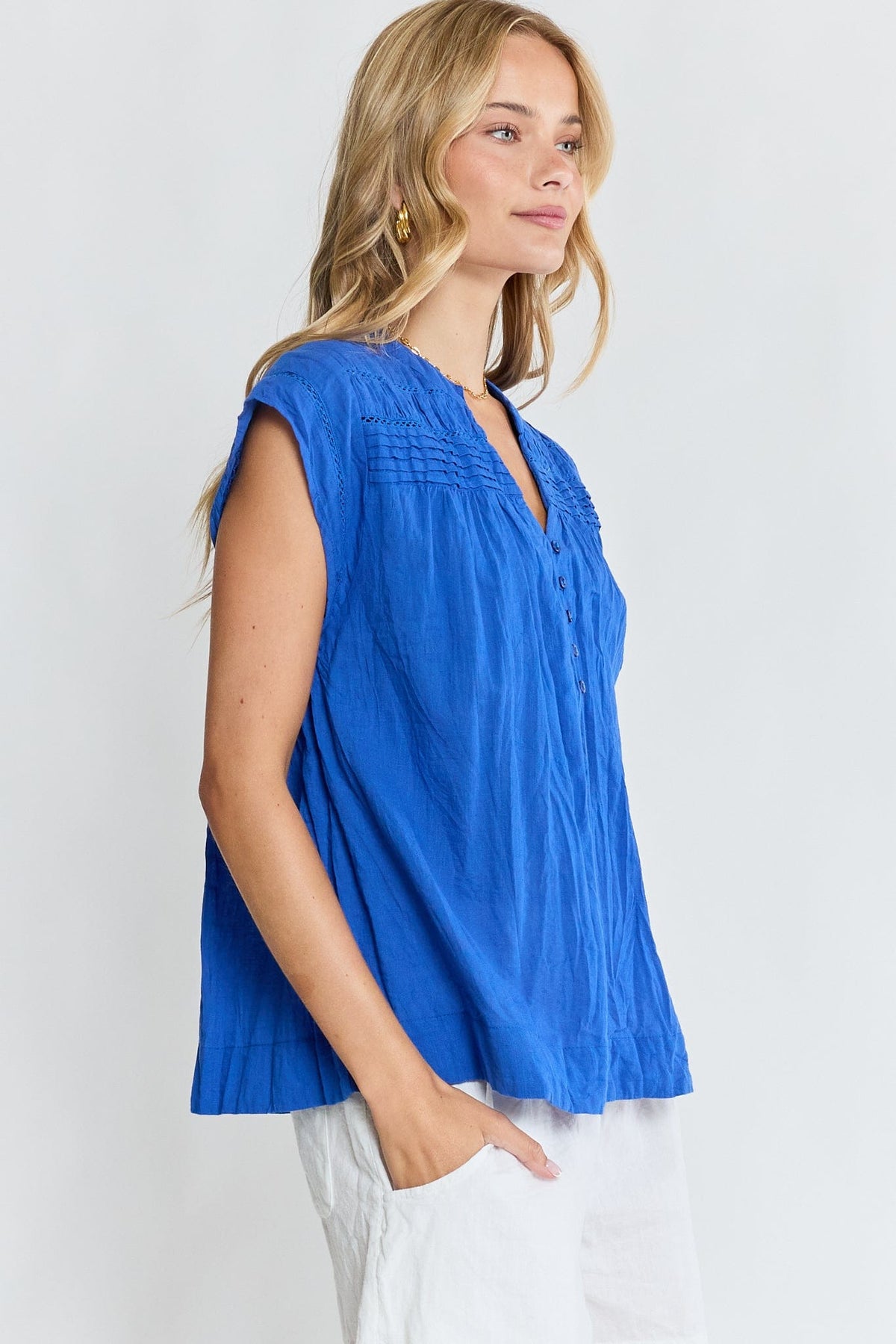 Lulalife Lulalife Marilyn Top - Azure Lulalife Marilyn Top - Azure Splash Swimwear Tops