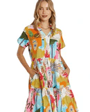 Lulalife Lulalife Rayna Dress - White Lulalife Rayna Dress - White Splash Swimwear Clothing