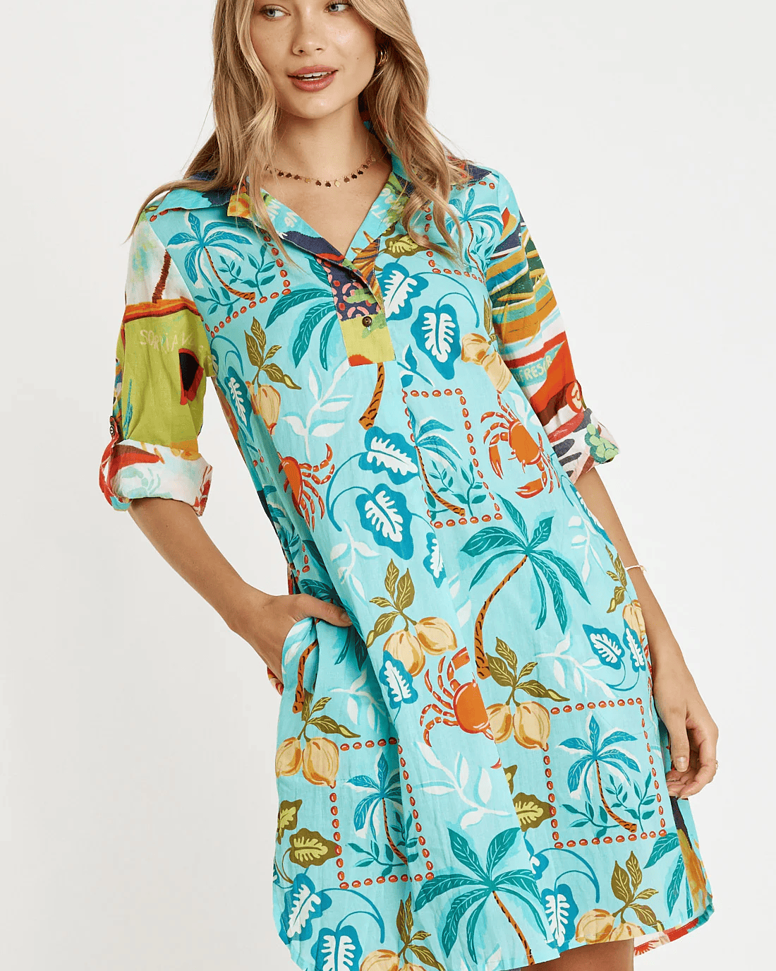 Lulalife Lulalife Talullah Shirtmaker - Multi Lulalife Talullah Shirtmaker - Multi Splash Swimwear Clothing