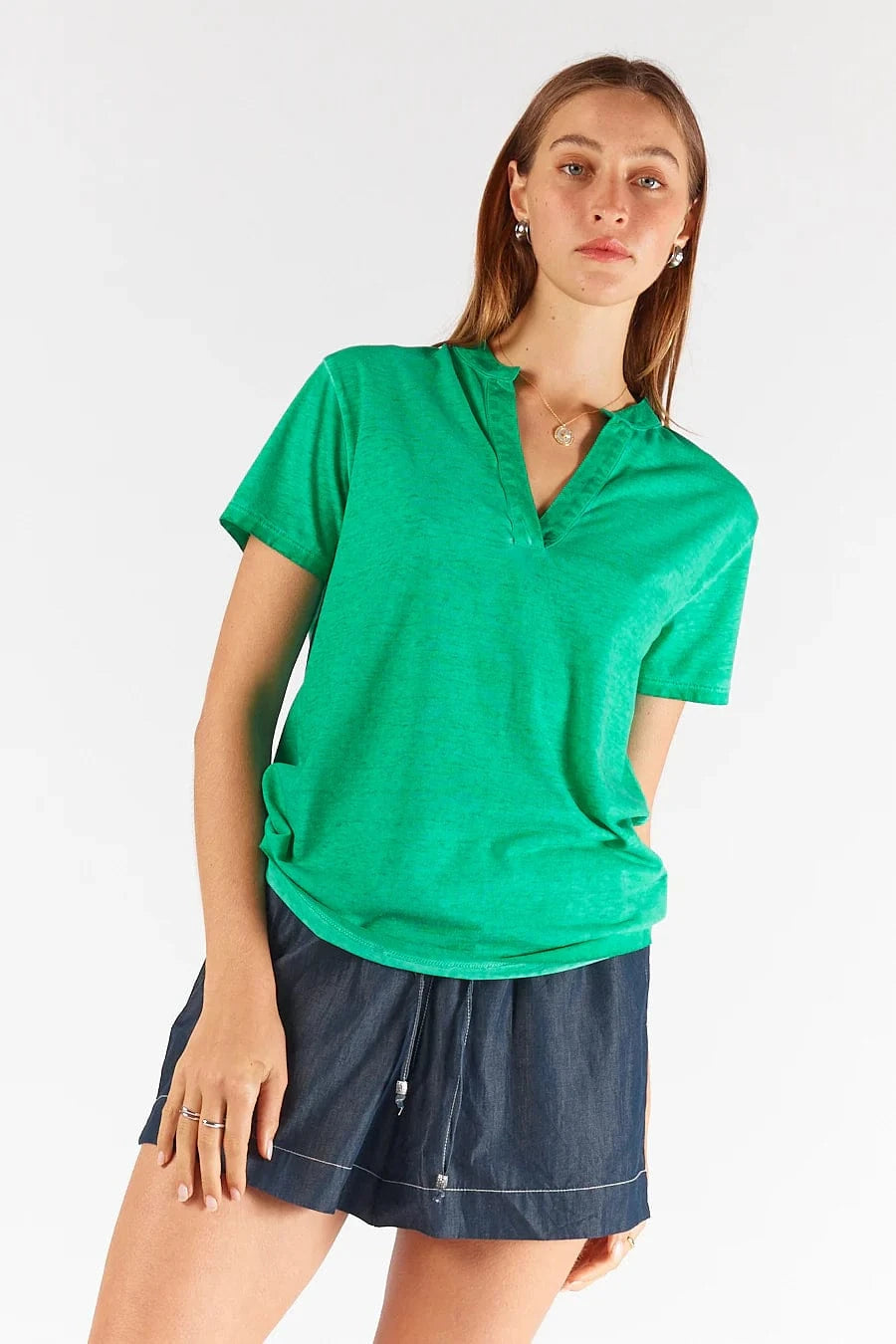 Lulalife Pula Short - Denim Lulalife Melody Shirt Splash Swimwear