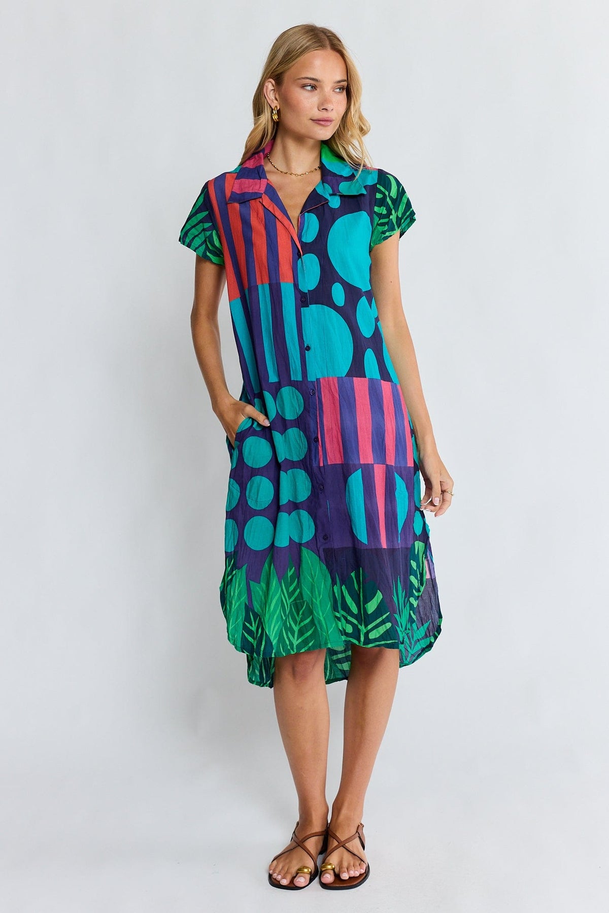LulaLife Rhea Shirtmaker Navy - Navy