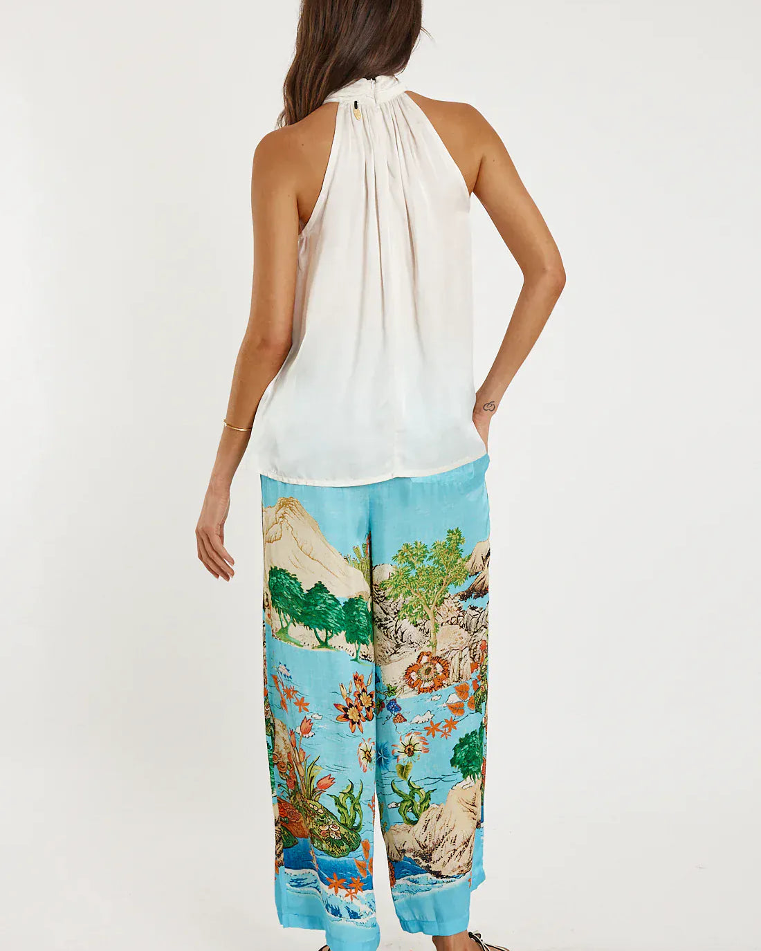 Lulalife Rubyyaya Bienvenue Halter Top - Cream Rubyyaya Bienvenue Halter Top - Cream Splash Swimwear Clothing