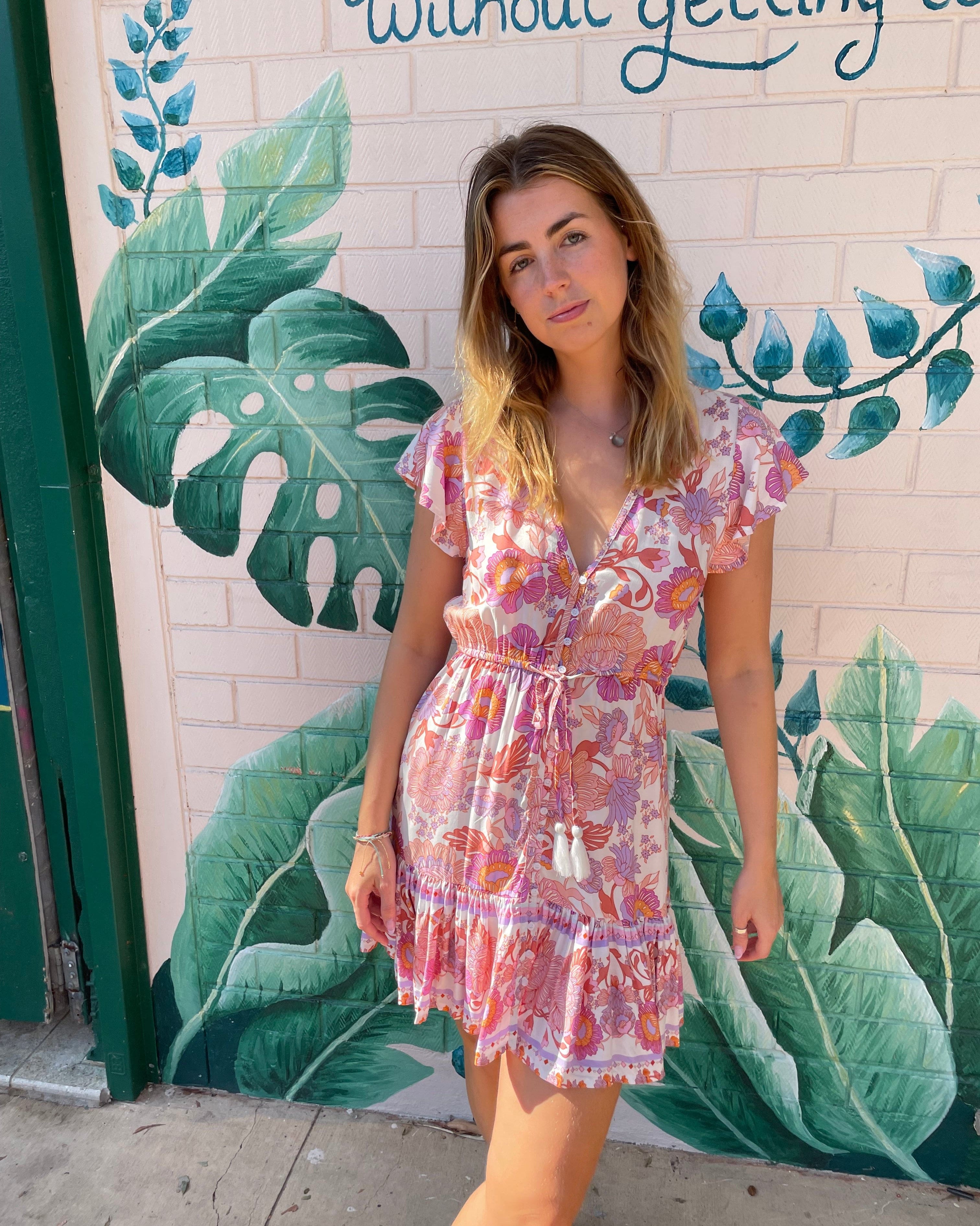 Lulu & Bird Lotus Flower Gypset Dress Lulu & Bird Songbird Gypset Dress - Amethyst