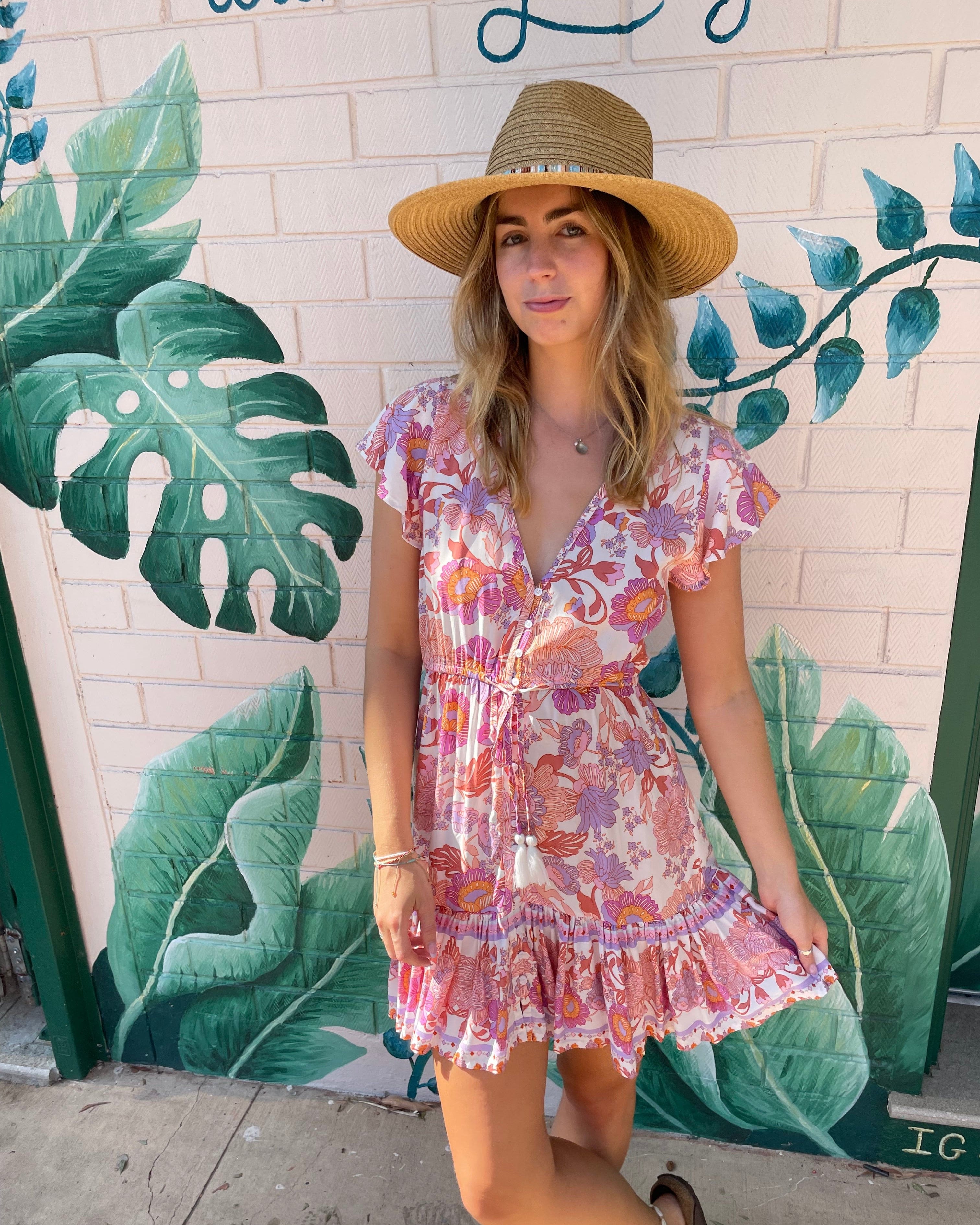 Lulu & Bird Lotus Flower Gypset Dress Lulu & Bird Songbird Gypset Dress - Amethyst