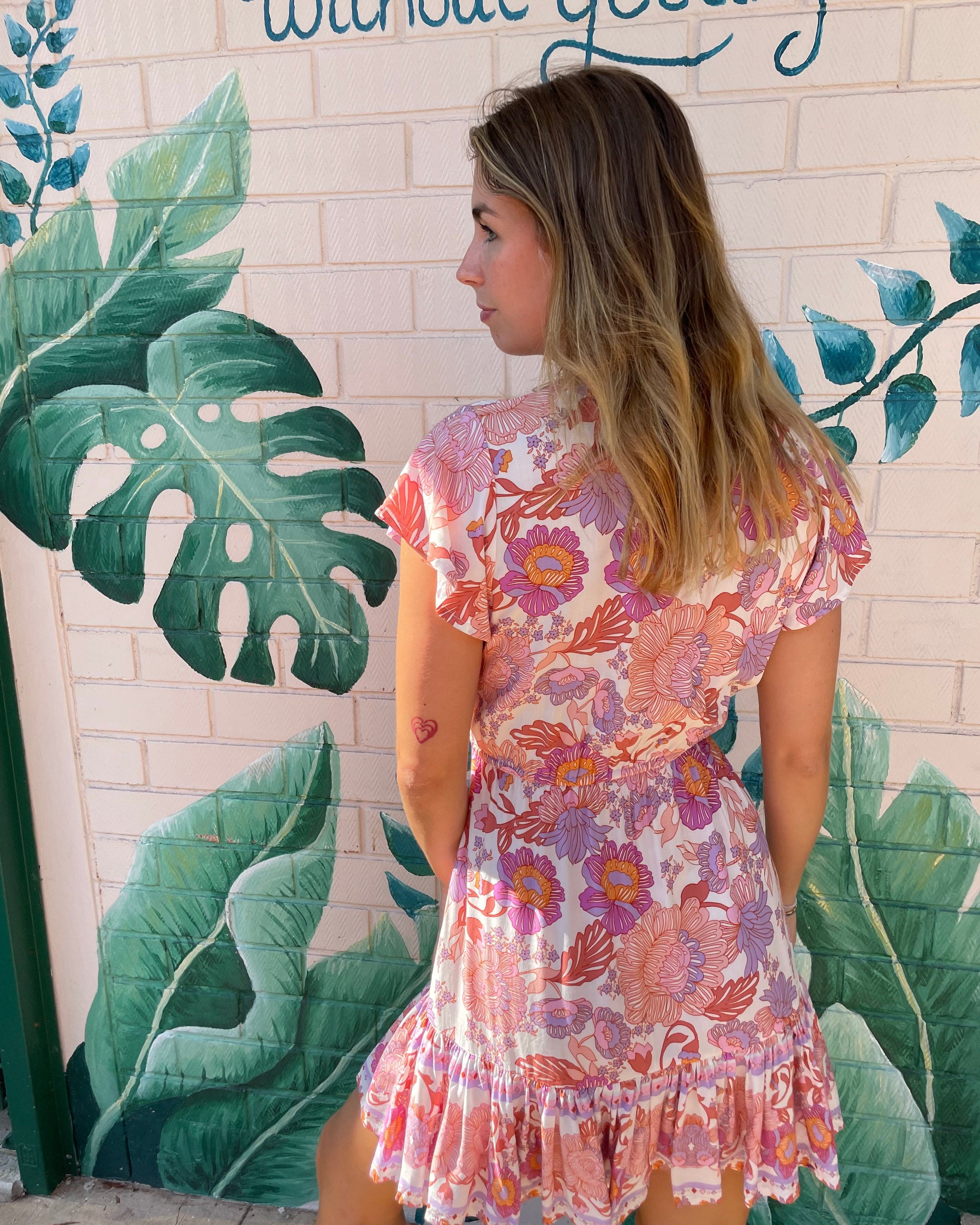 Lulu & Bird Lotus Flower Gypset Dress Lulu & Bird Songbird Gypset Dress - Amethyst