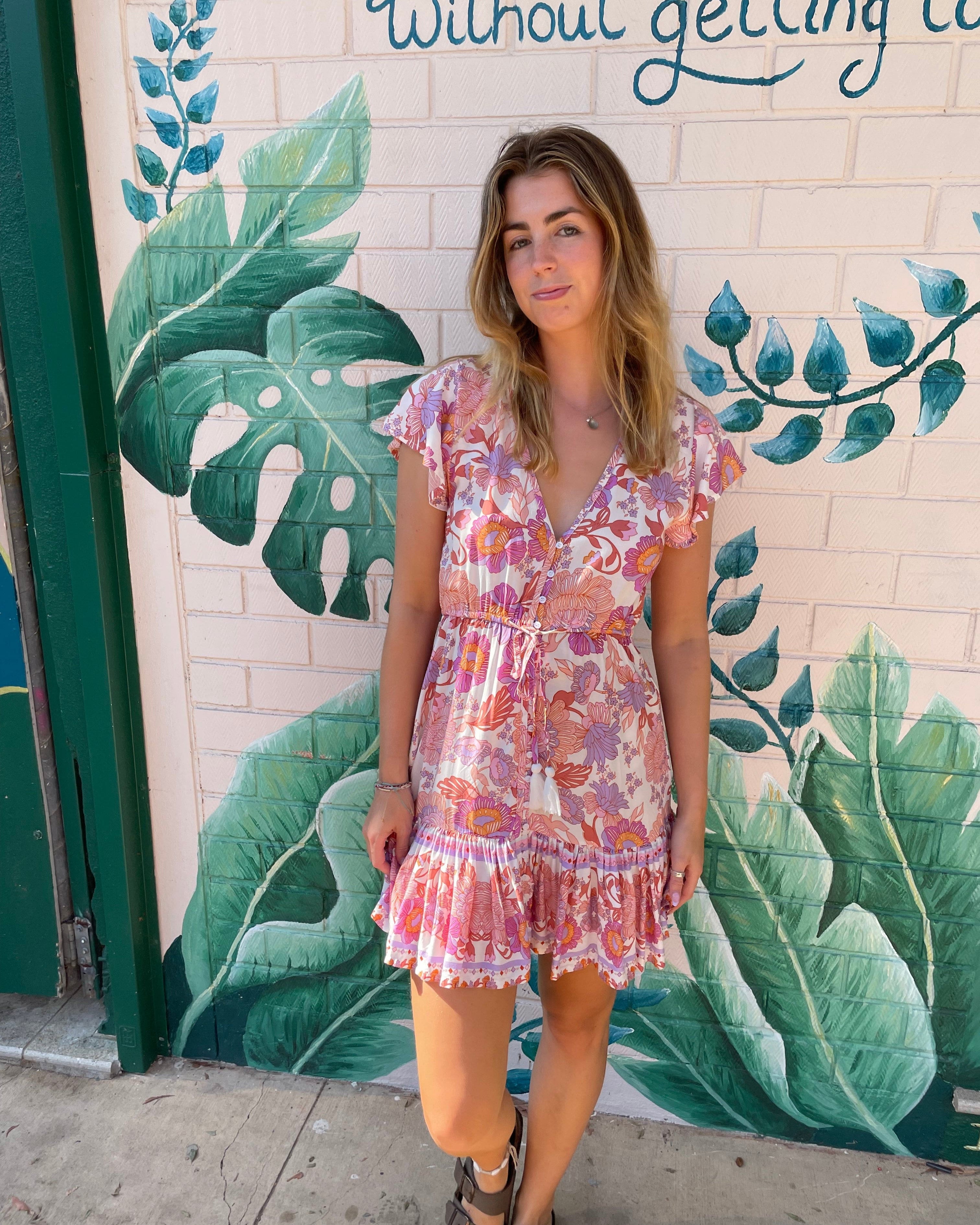 Lulu & Bird Lotus Flower Gypset Dress Lulu & Bird Songbird Gypset Dress - Amethyst