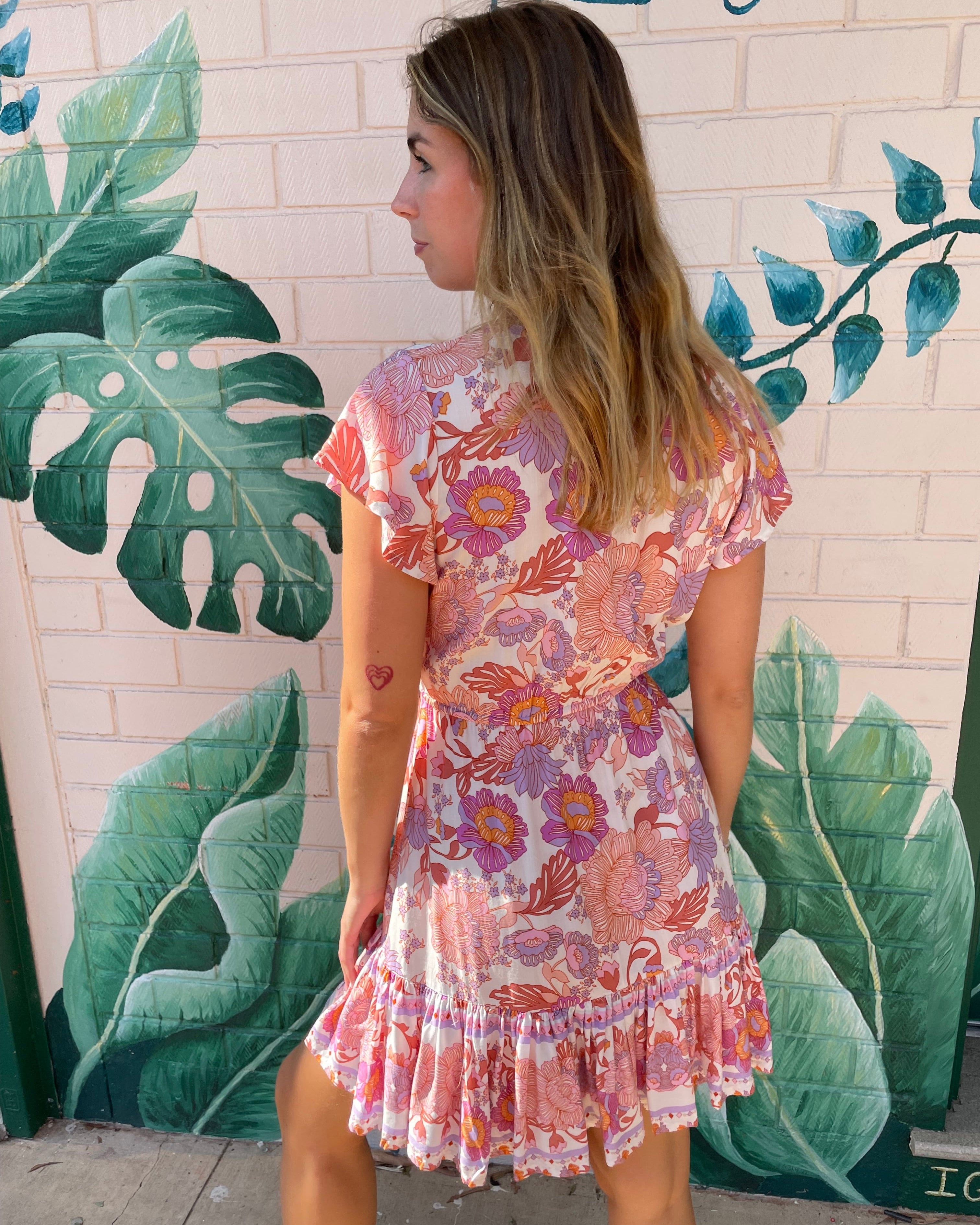 Lulu & Bird Lotus Flower Gypset Dress Lulu & Bird Songbird Gypset Dress - Amethyst