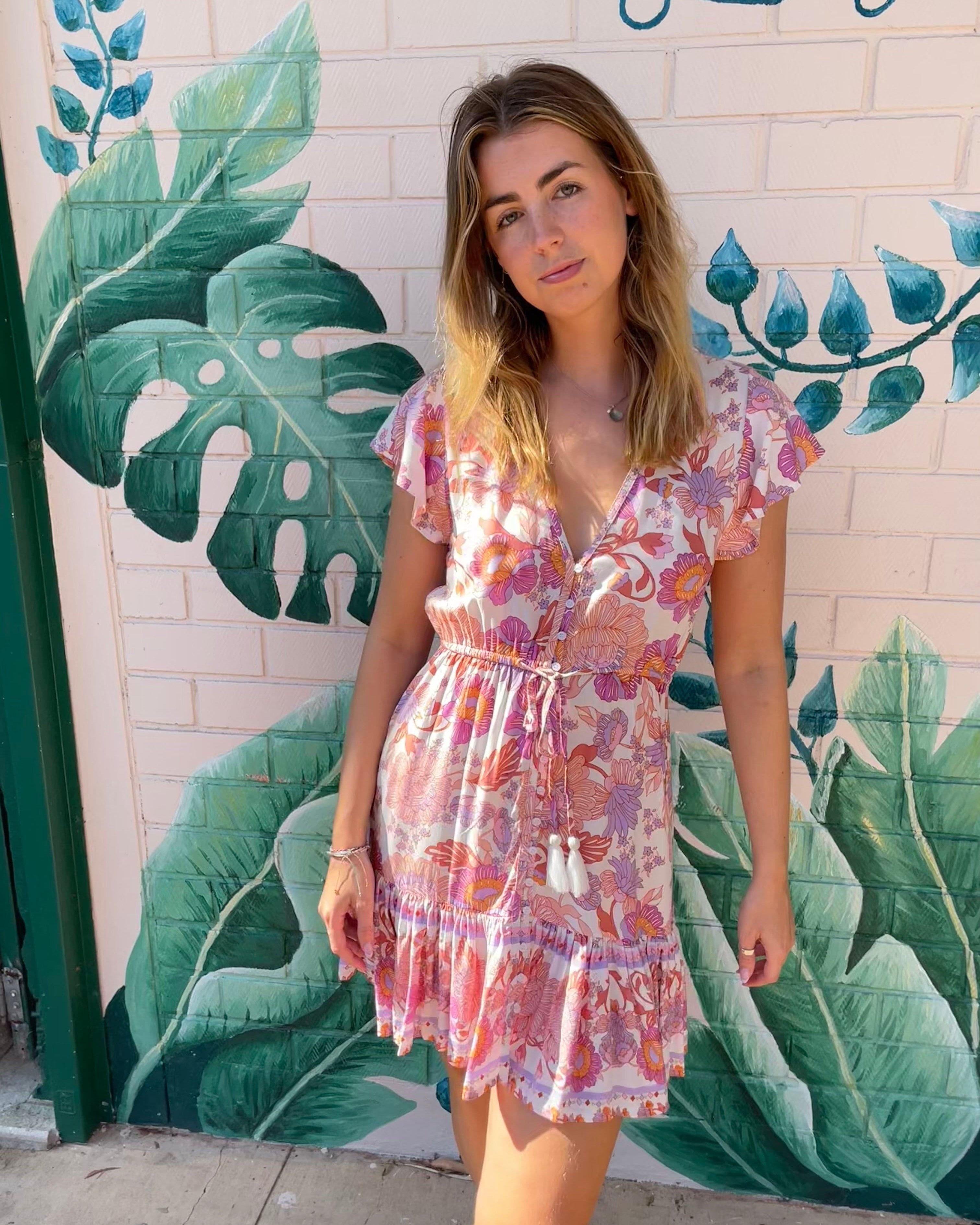 Lulu & Bird Lotus Flower Gypset Dress Lulu & Bird Songbird Gypset Dress - Amethyst