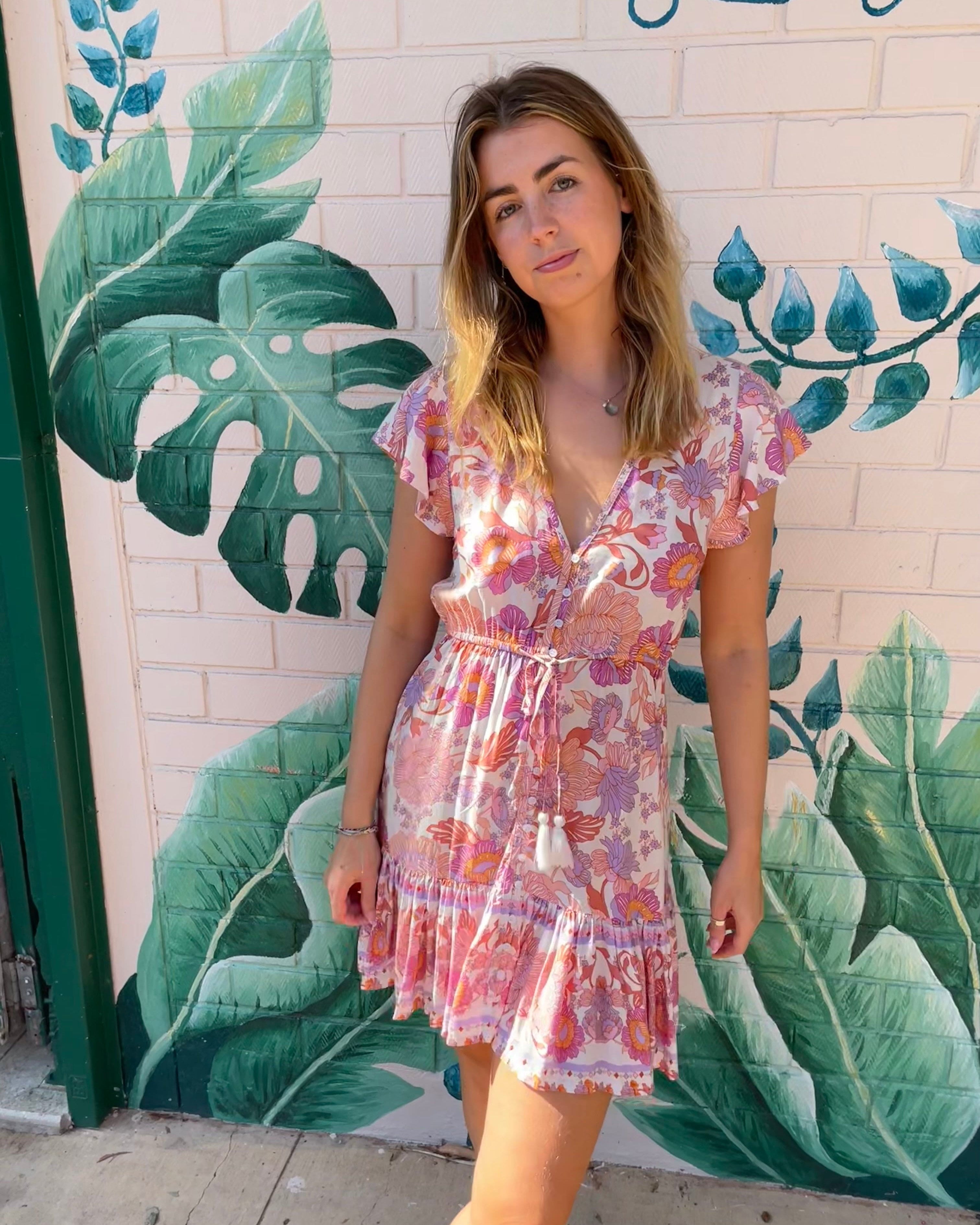 Lulu & Bird Lotus Flower Gypset Dress Lulu & Bird Songbird Gypset Dress - Amethyst