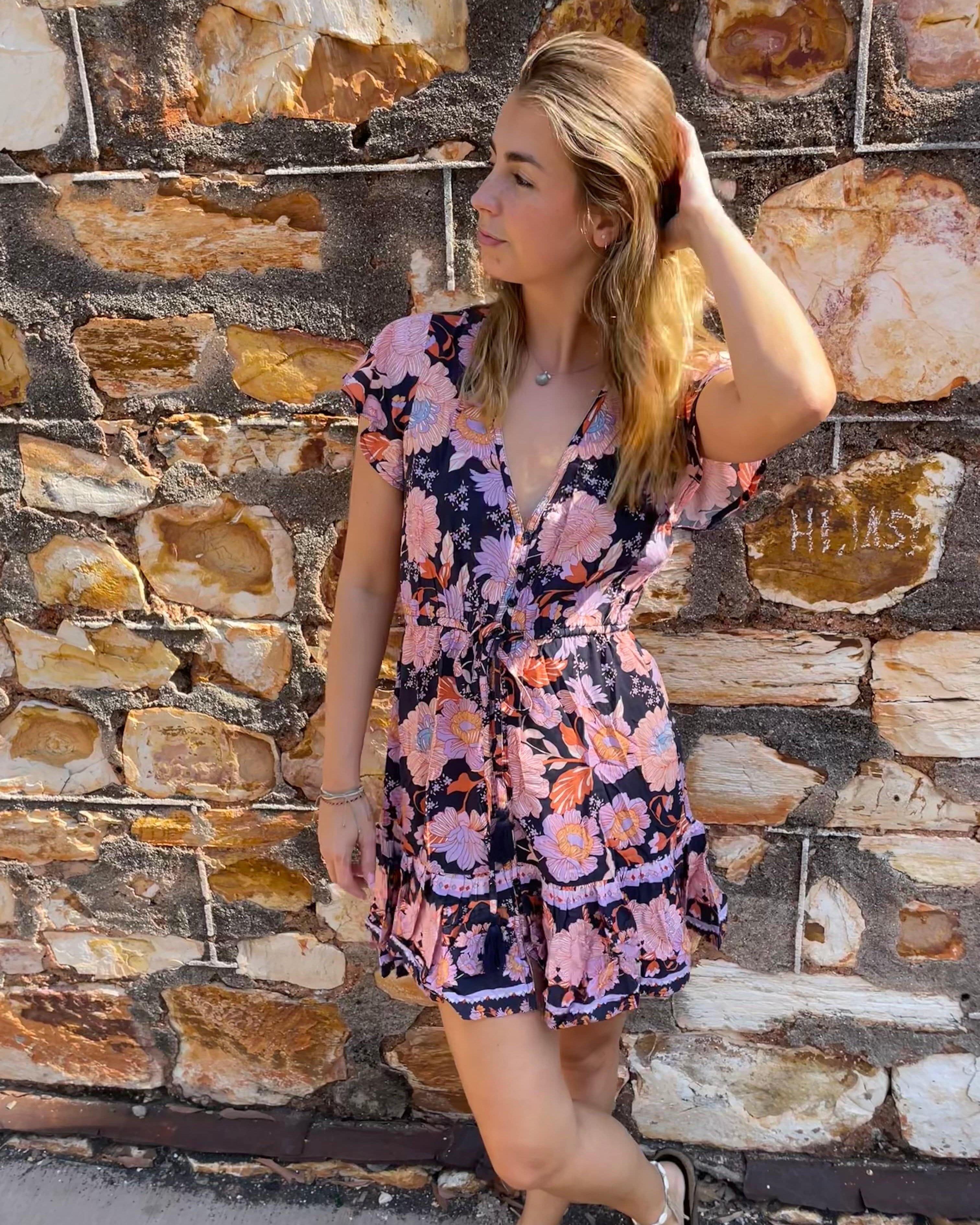 Lulu & Bird Lotus Flower Gypset Dress Lulu & Bird Songbird Gypset Dress - Amethyst