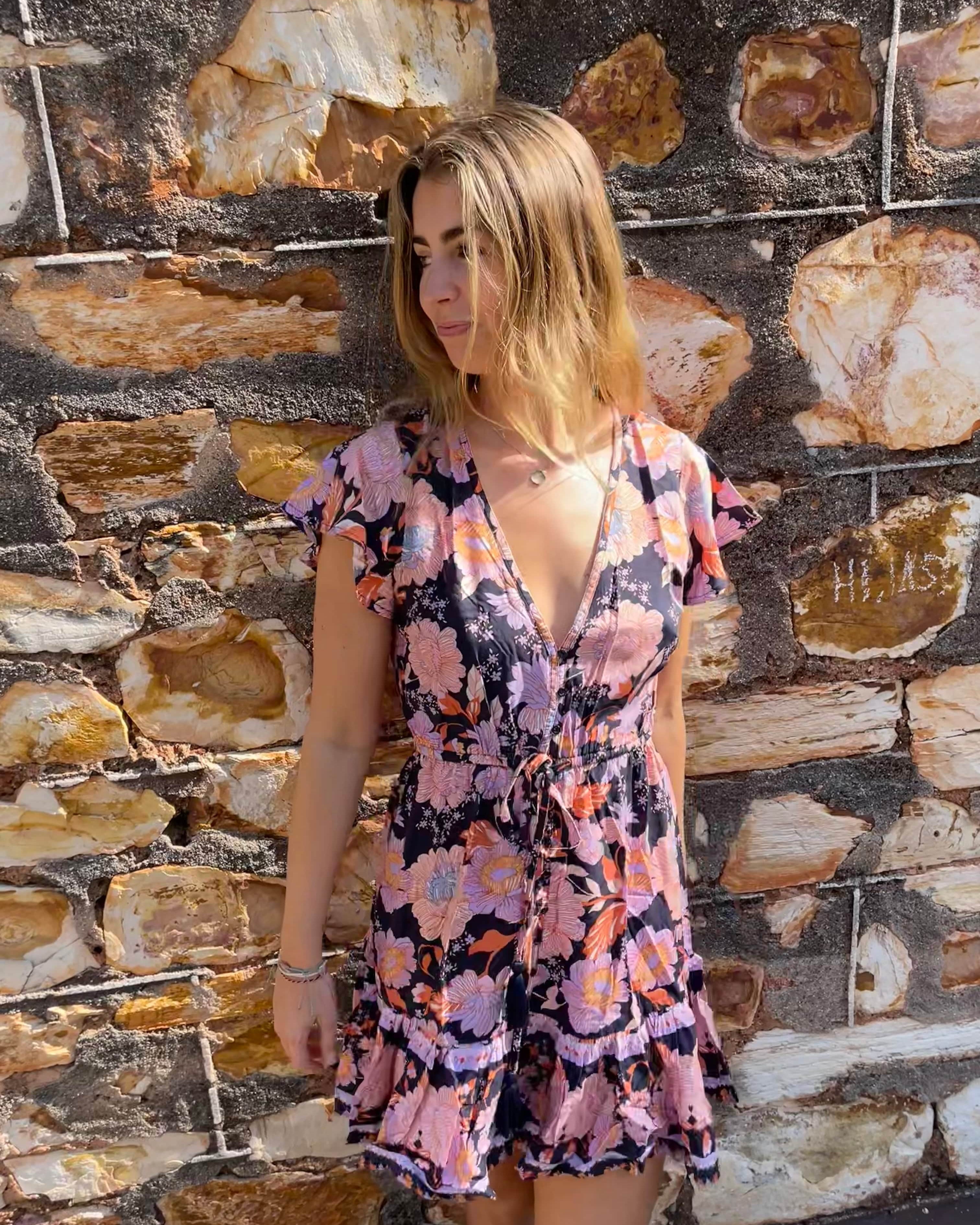 Lulu & Bird Lotus Flower Gypset Dress Lulu & Bird Songbird Gypset Dress - Amethyst