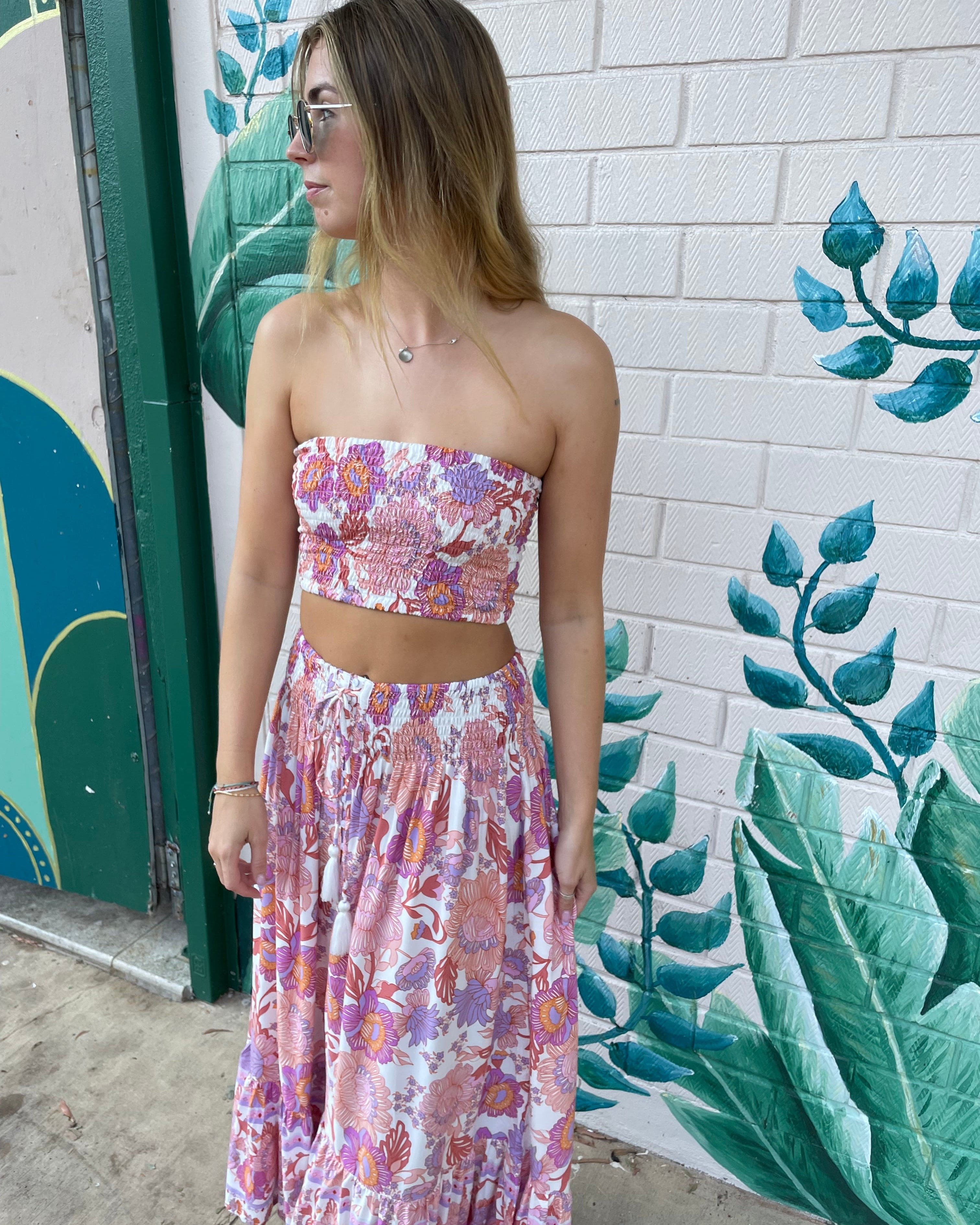 Lulu & Bird Lotus Flower Wayfarer Skirt