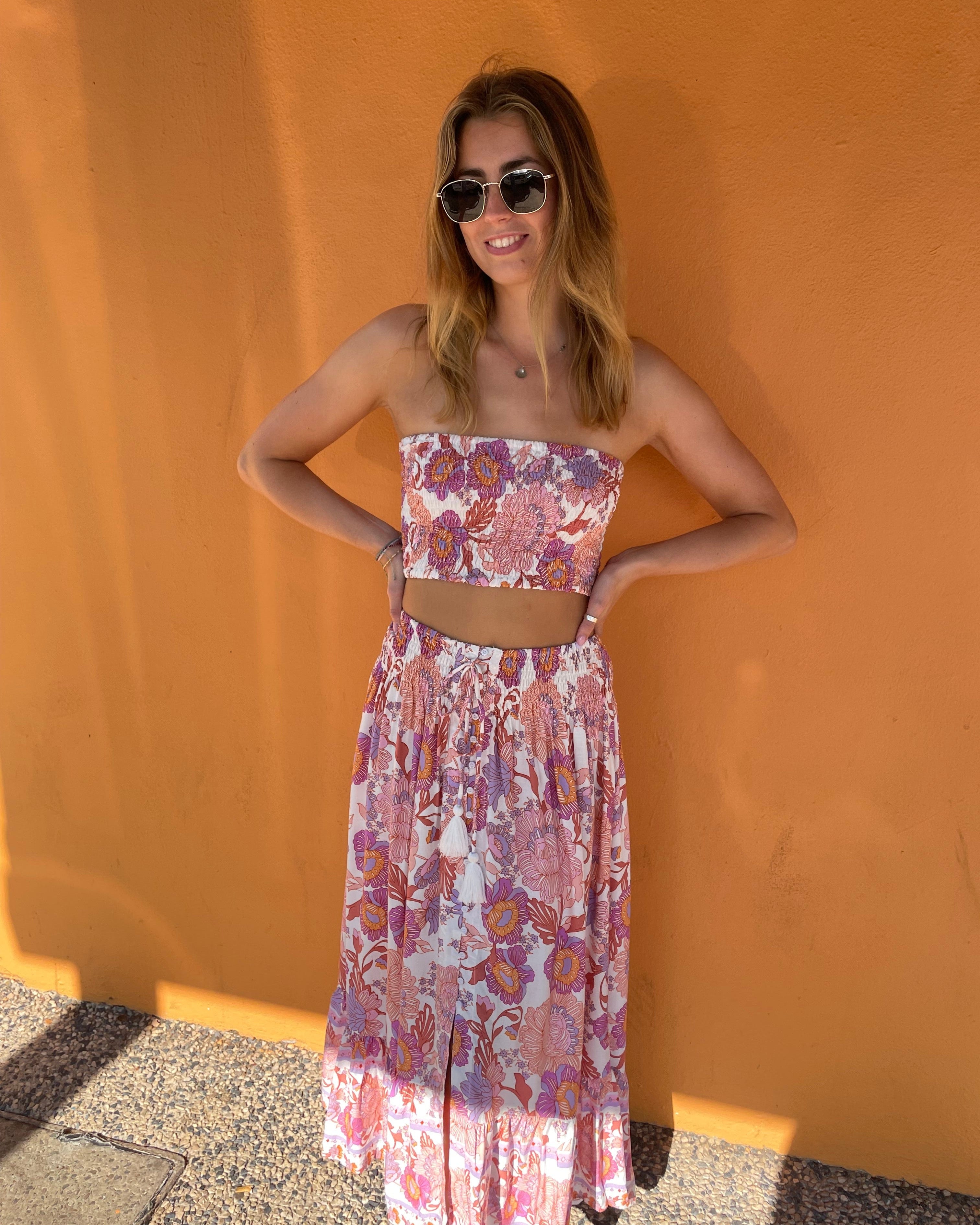 Lulu & Bird Lotus Flower Wayfarer Skirt