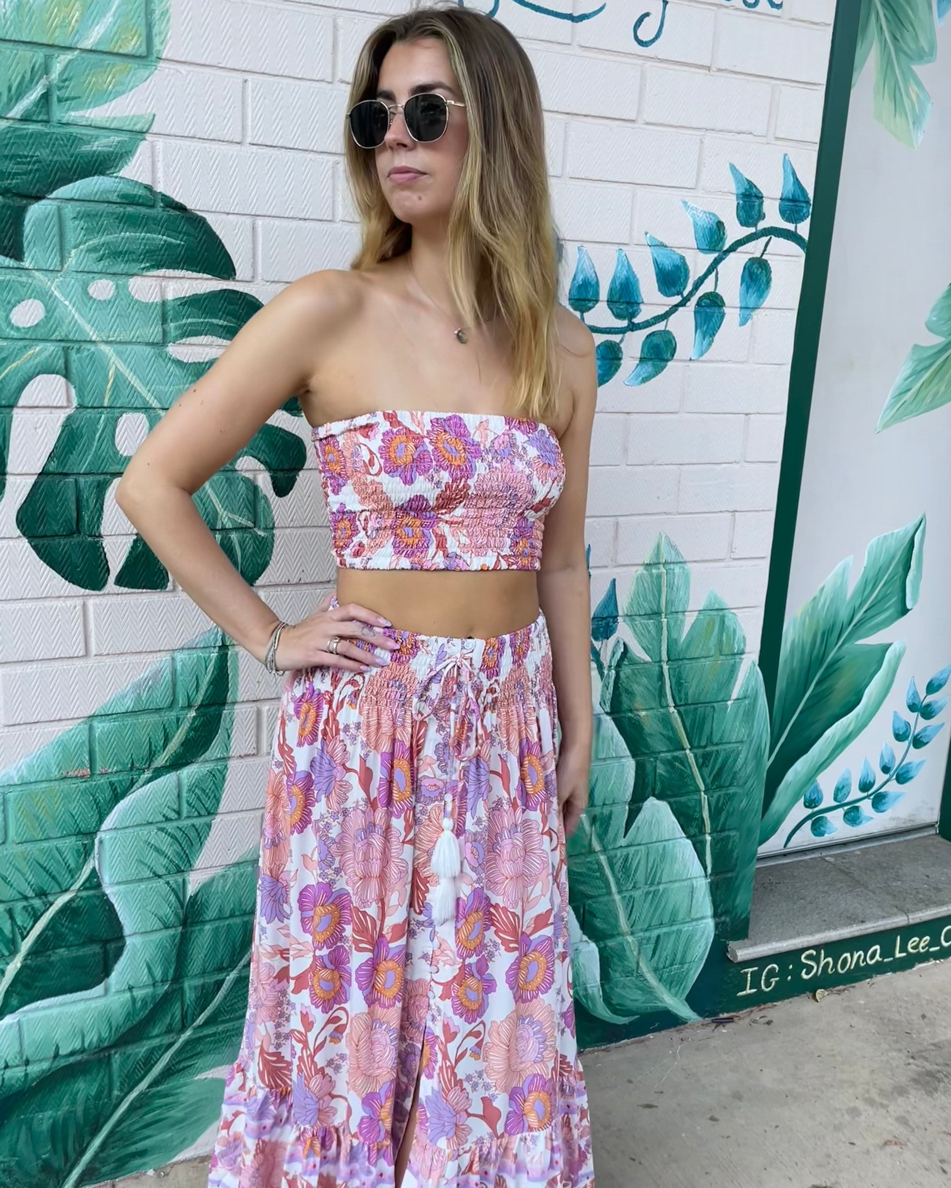 Lulu & Bird Lotus Flower Wayfarer Skirt