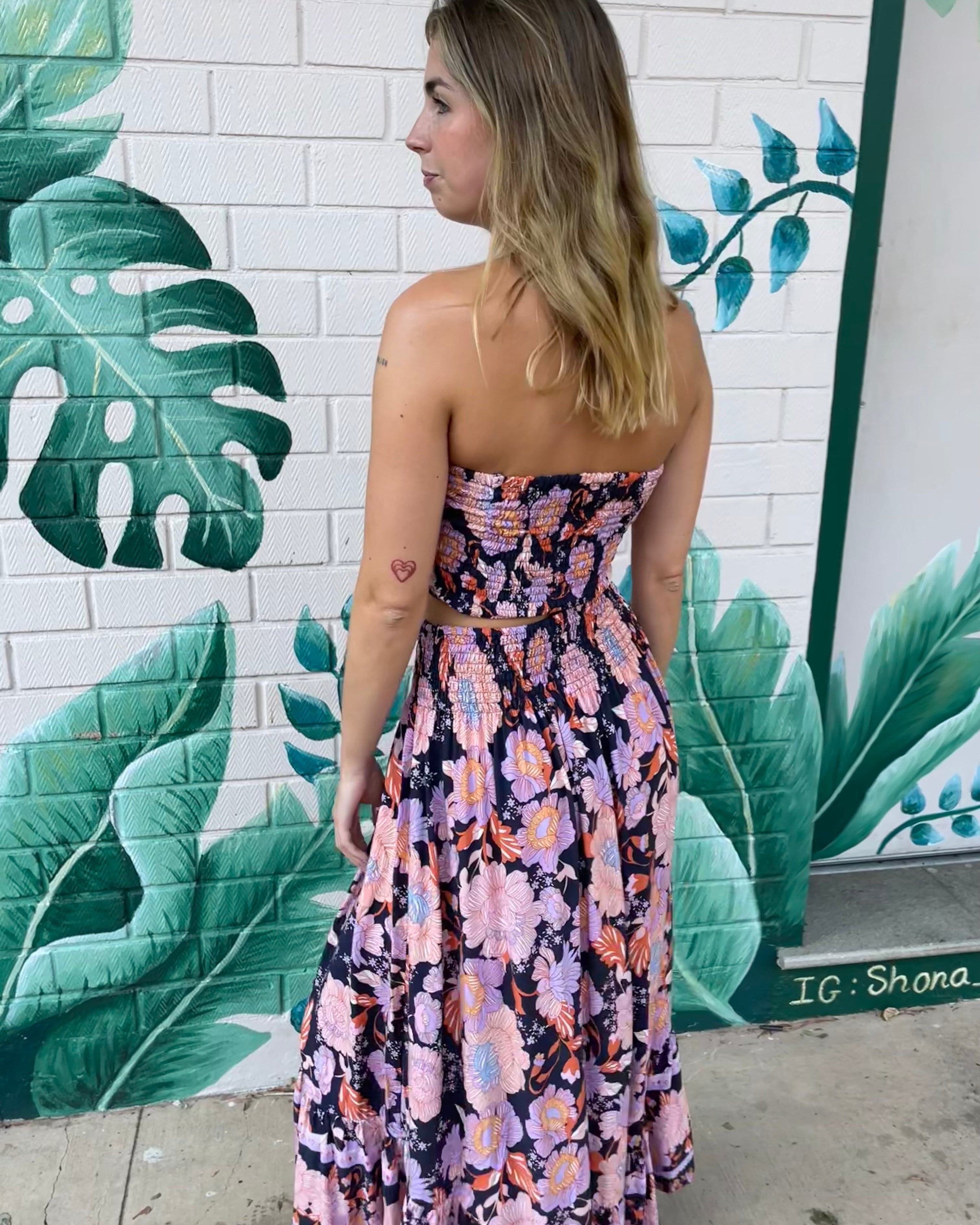 Lulu & Bird Lotus Flower Wayfarer Skirt