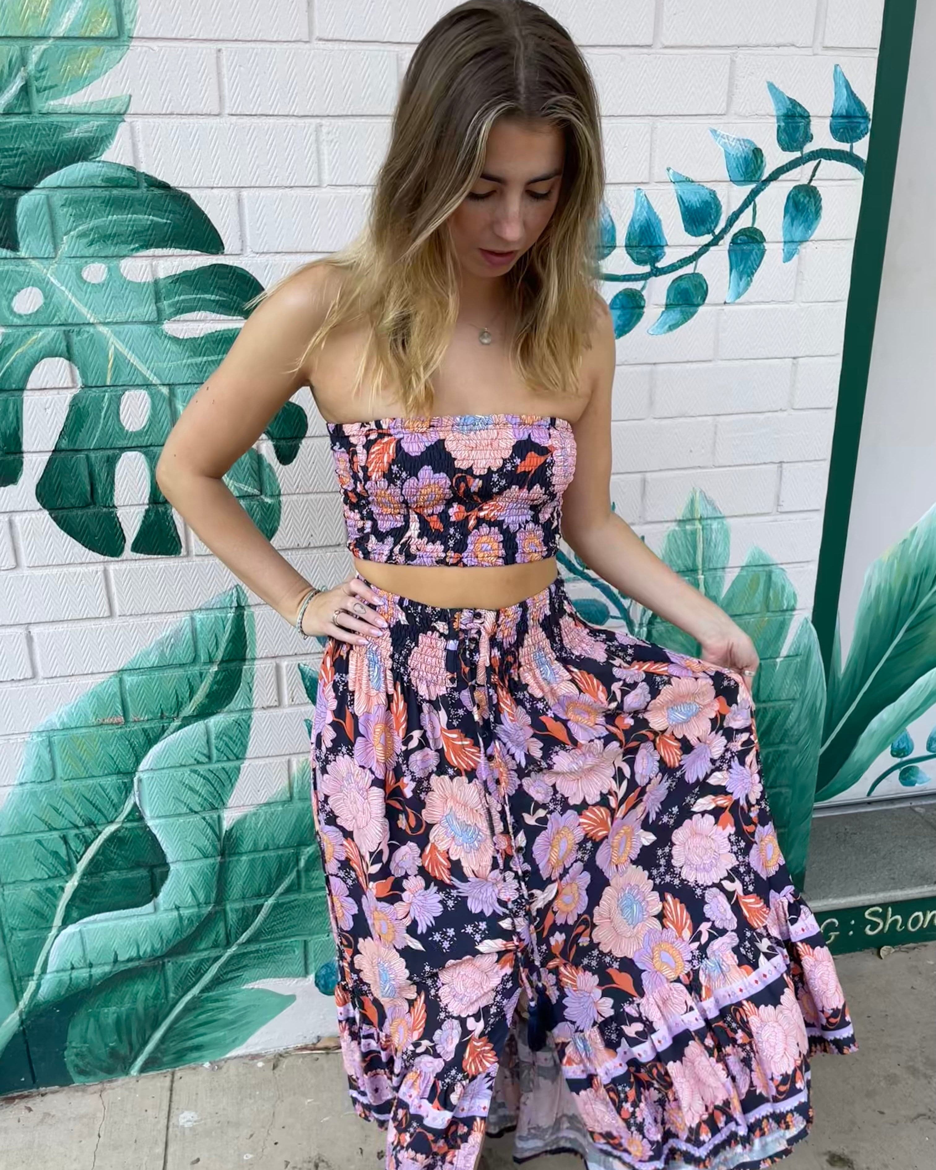Lulu & Bird Lotus Flower Wayfarer Skirt